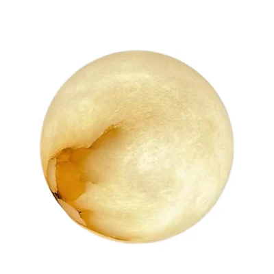Alabaster Mini Orb Wall Lamp