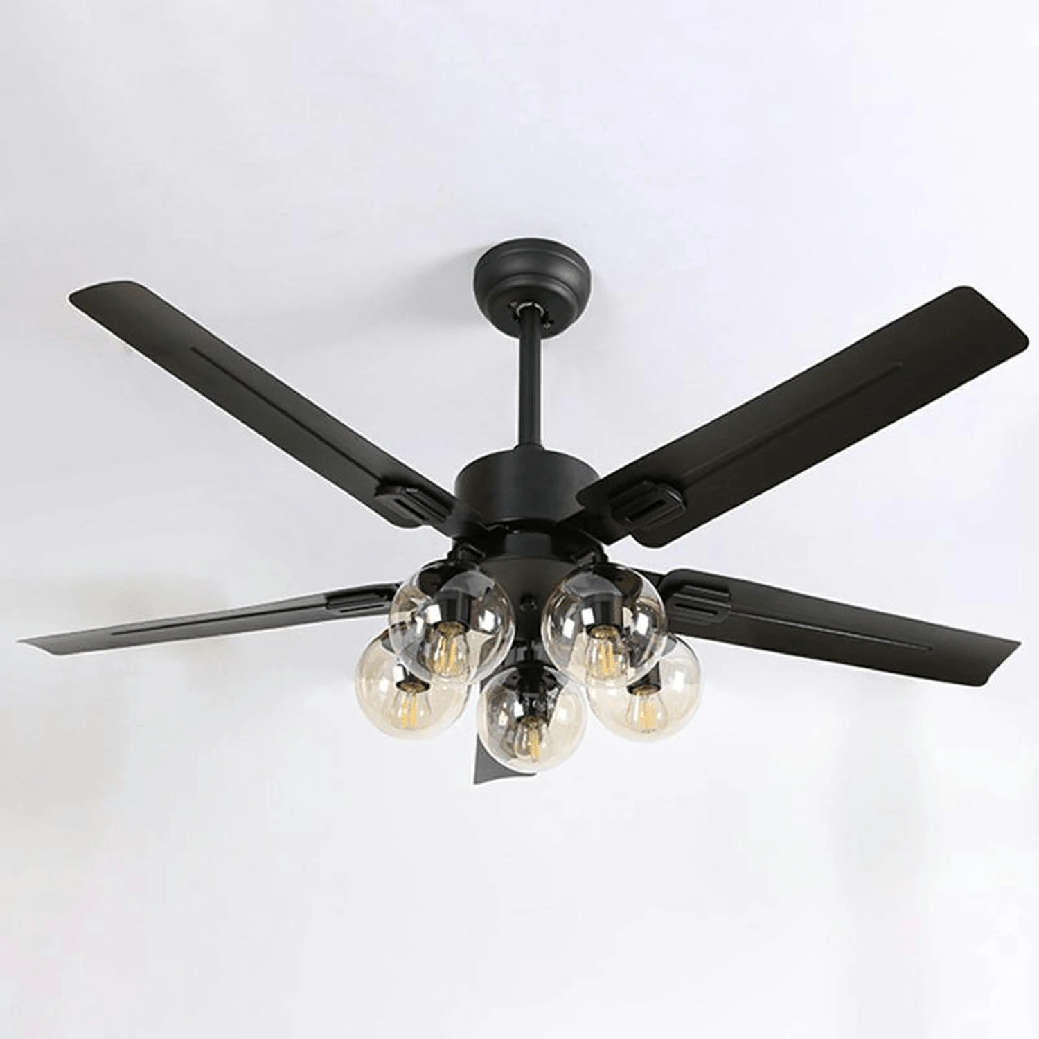 Black Vintage Ceiling Fan Light - Image 9