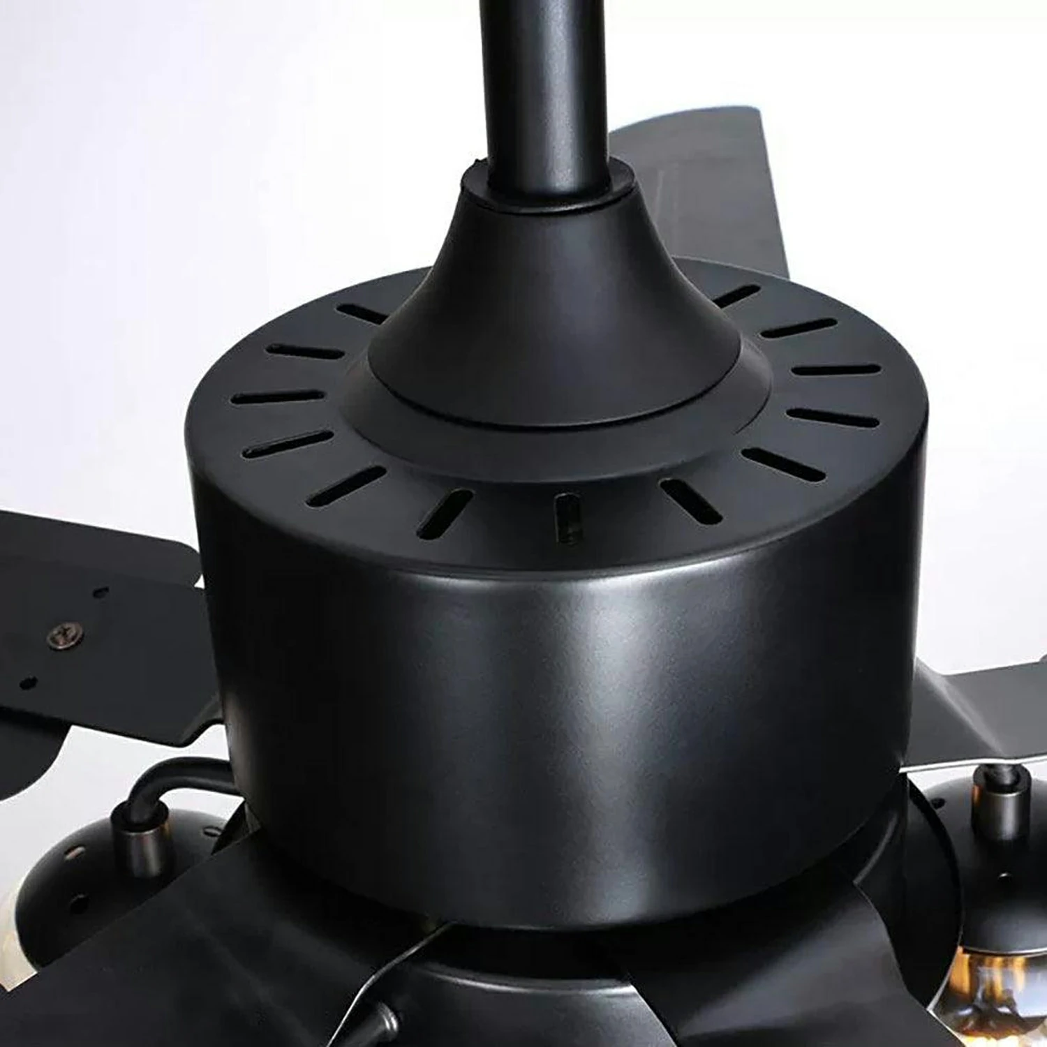 Black Vintage Ceiling Fan Light - Image 10