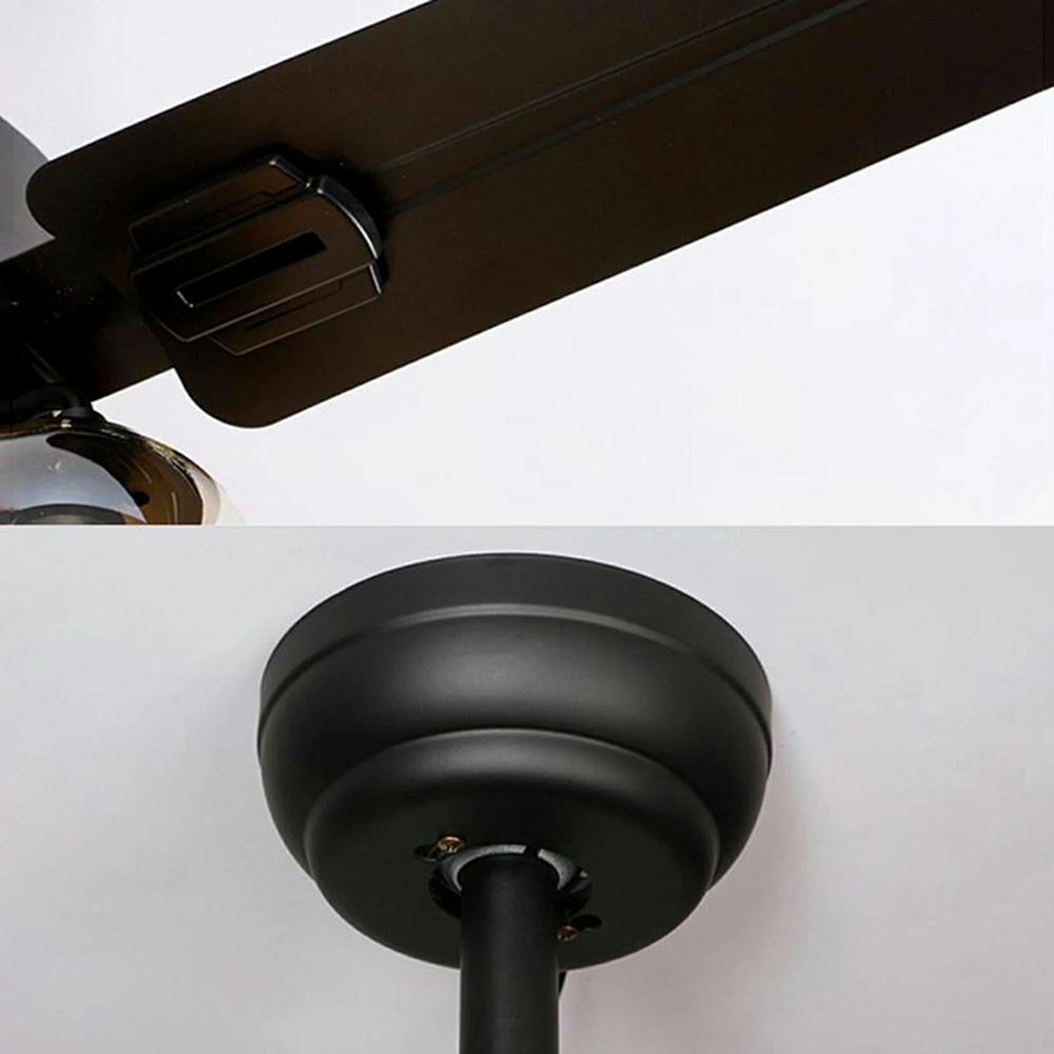 Black Vintage Ceiling Fan Light - Image 11