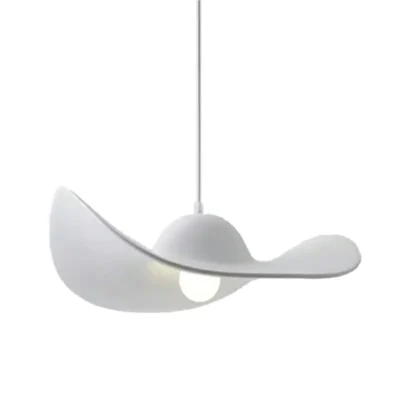 Italian Straw Hat Pendant Light