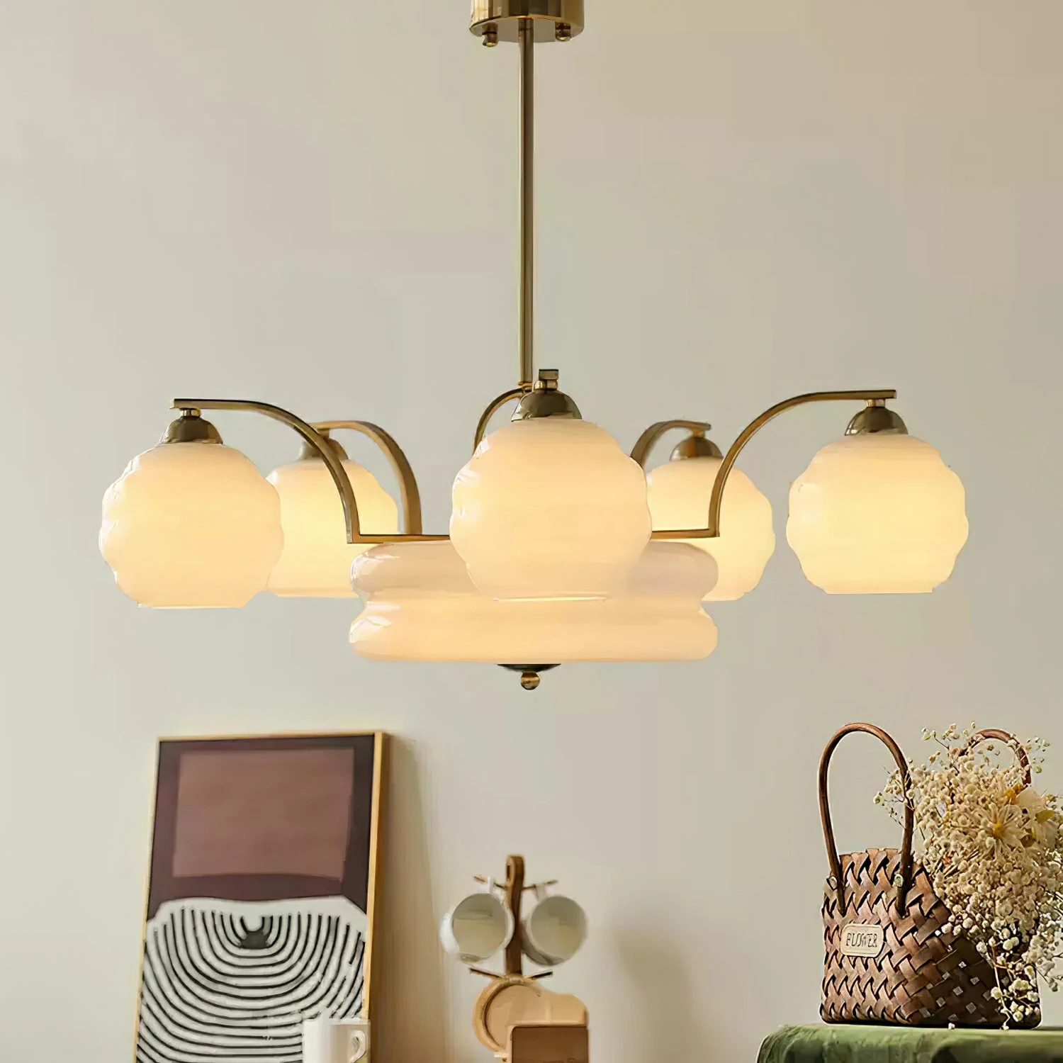 Art Deco Vintage Chandelier - Image 2