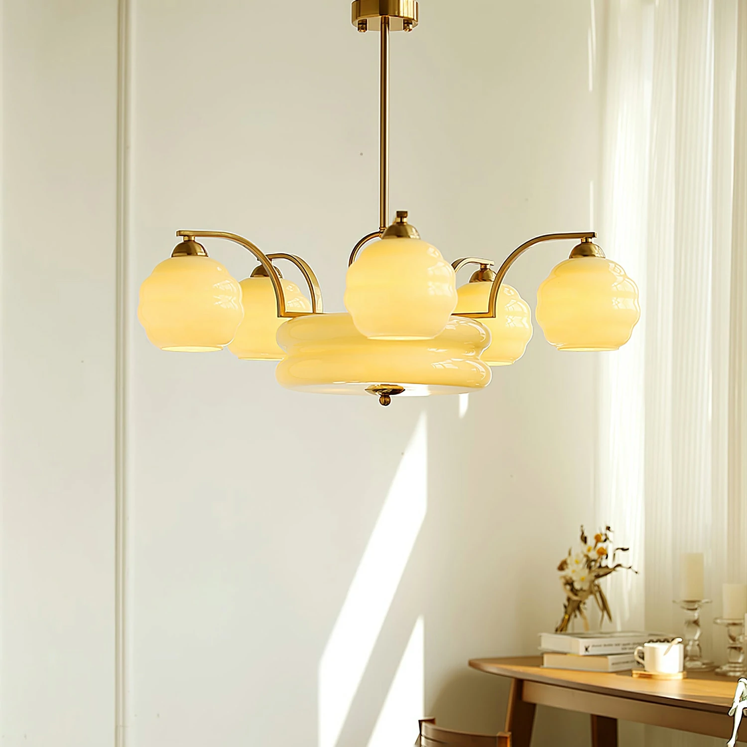 Art Deco Vintage Chandelier - Image 8