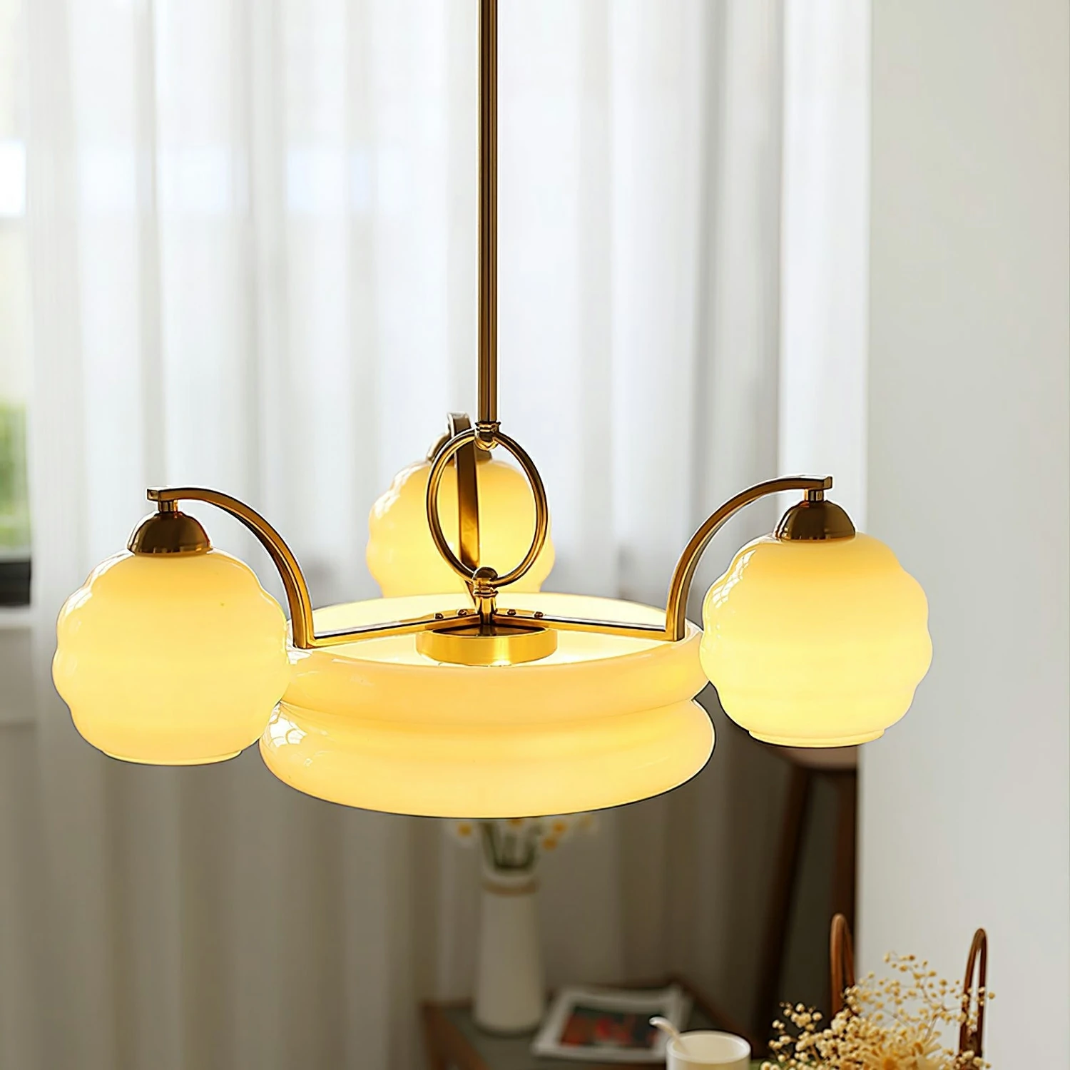Art Deco Vintage Chandelier - Image 9