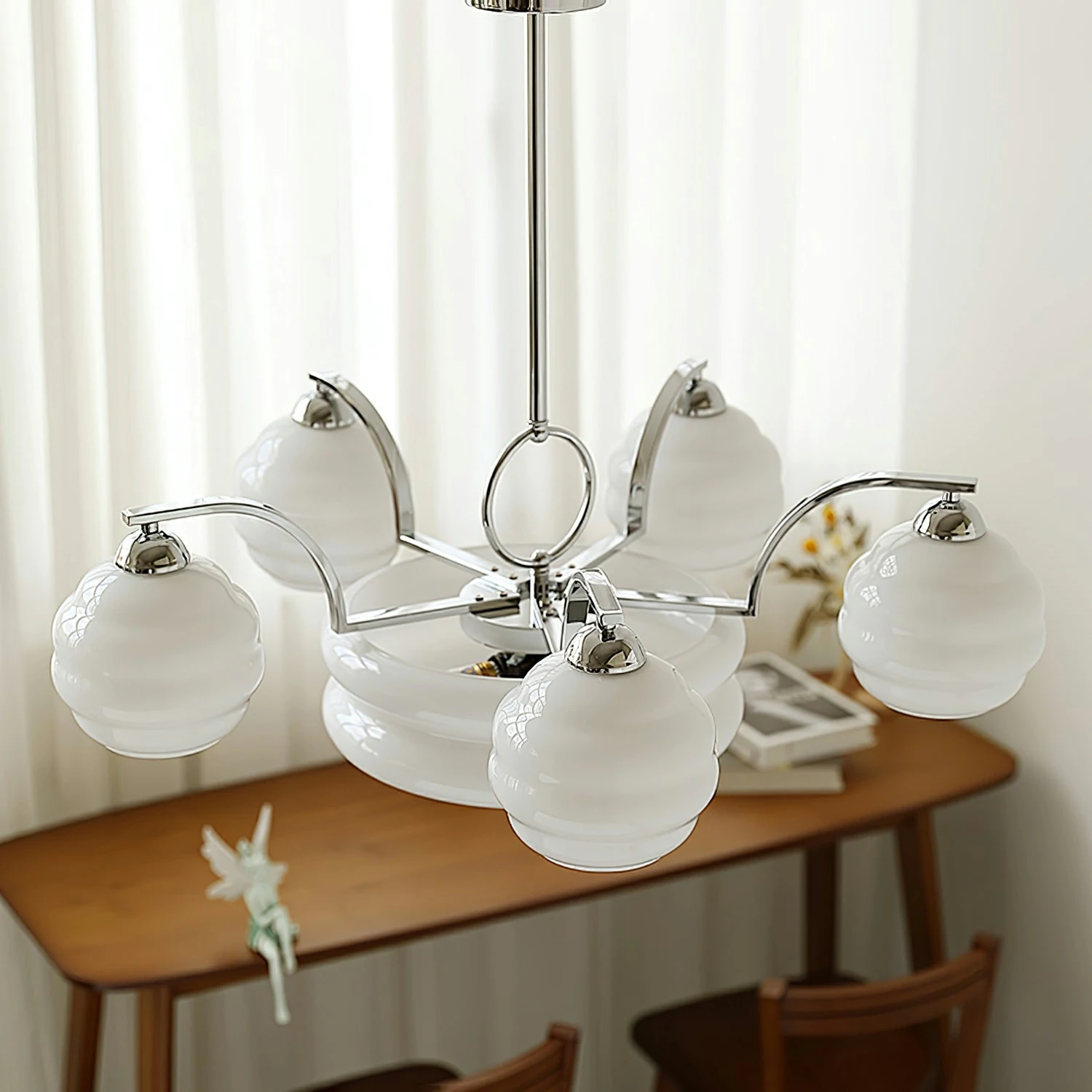 Art Deco Vintage Chandelier - Image 11
