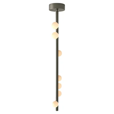 Brass Glass Drop Chandelier