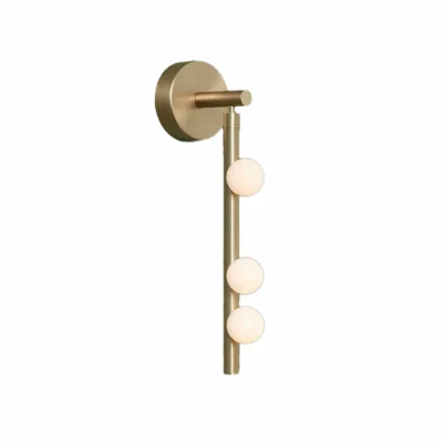 Brass Glass Tube Wall Lamp