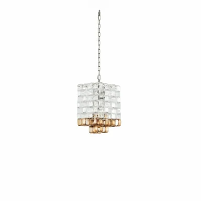 Glass Poliarte Interlocking Chandelier