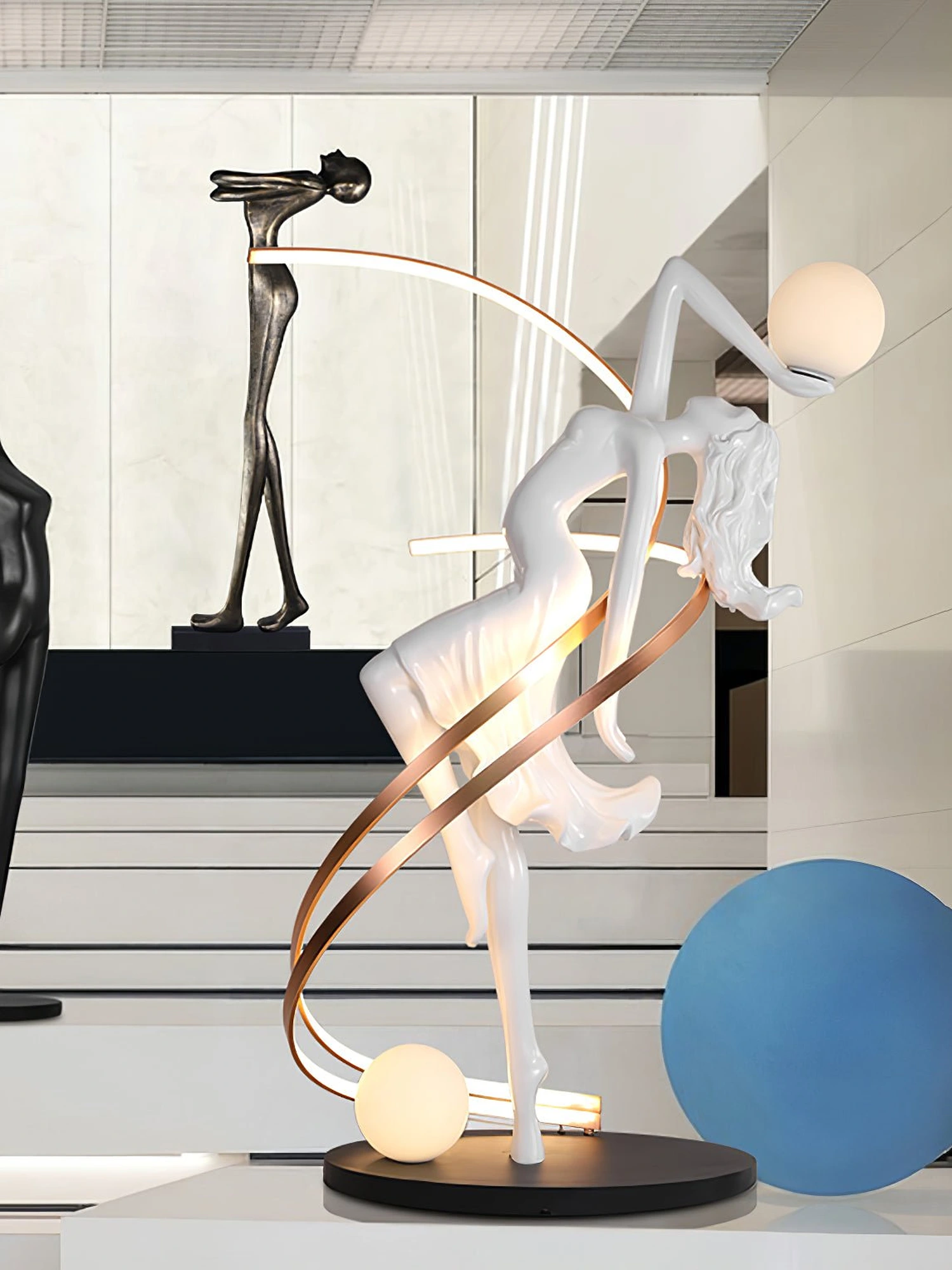 Misha Goddess Statue Floor Lamp - Image 18