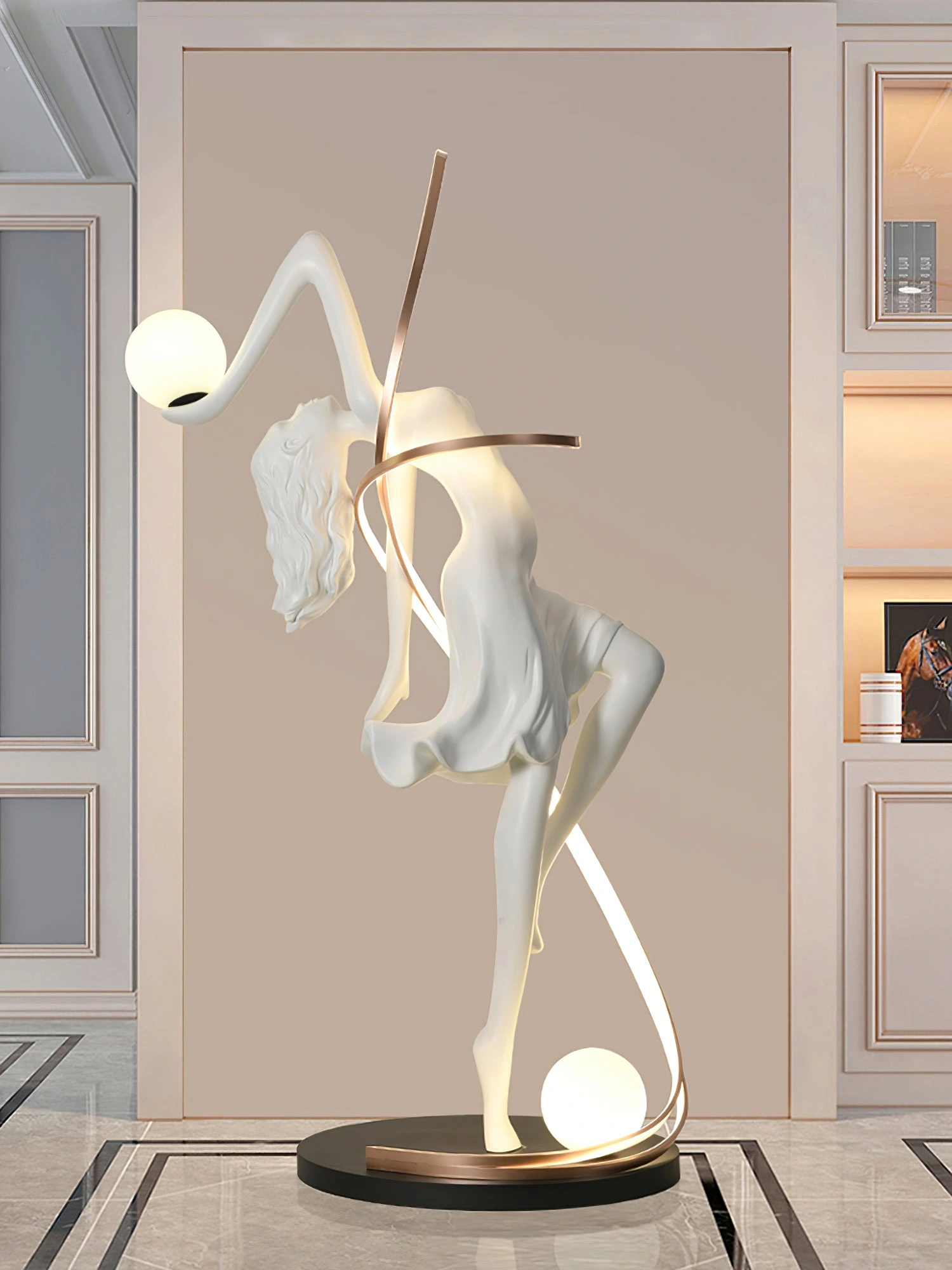 Misha Goddess Statue Floor Lamp - Image 9
