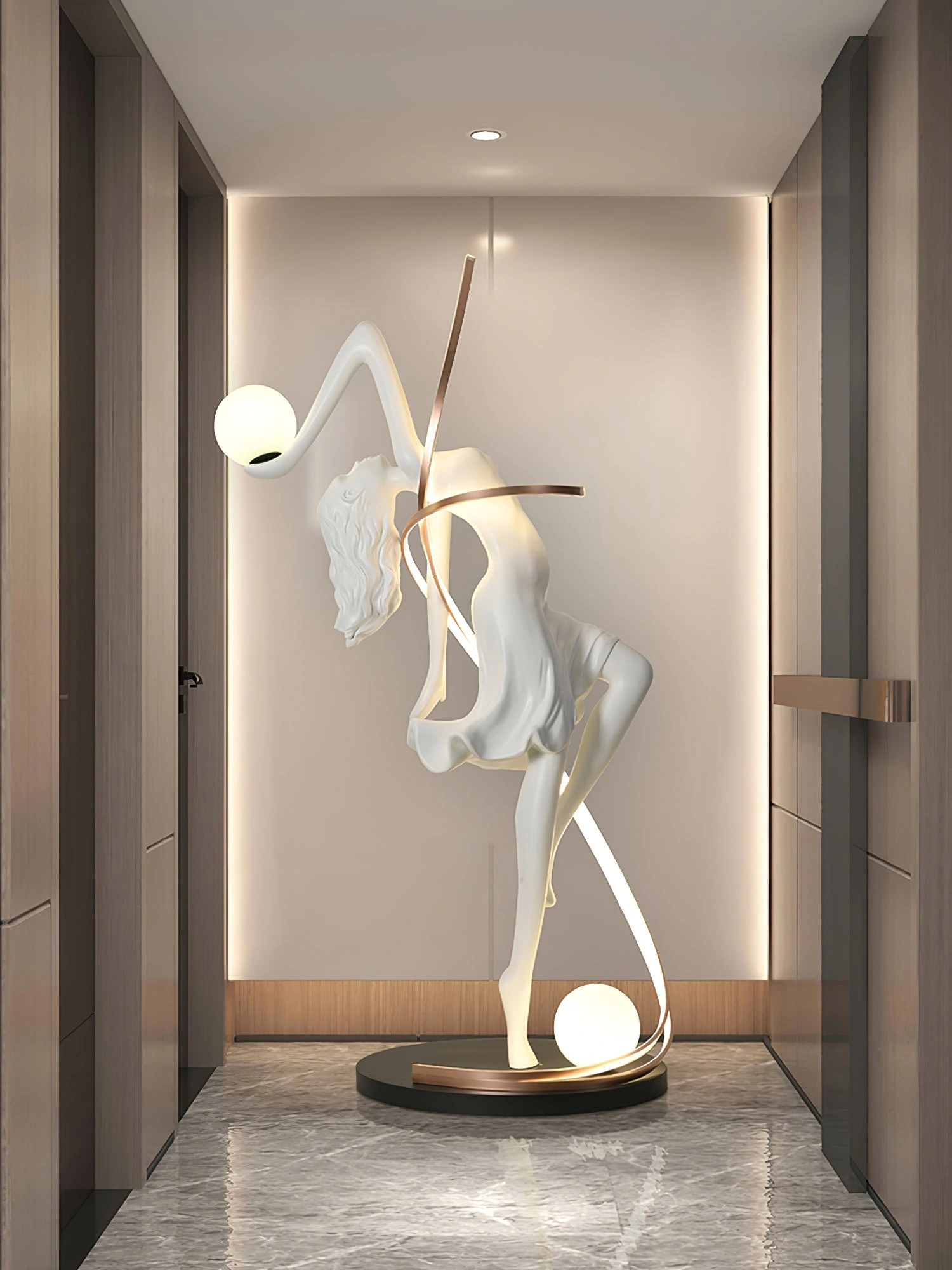Misha Goddess Statue Floor Lamp - Image 10