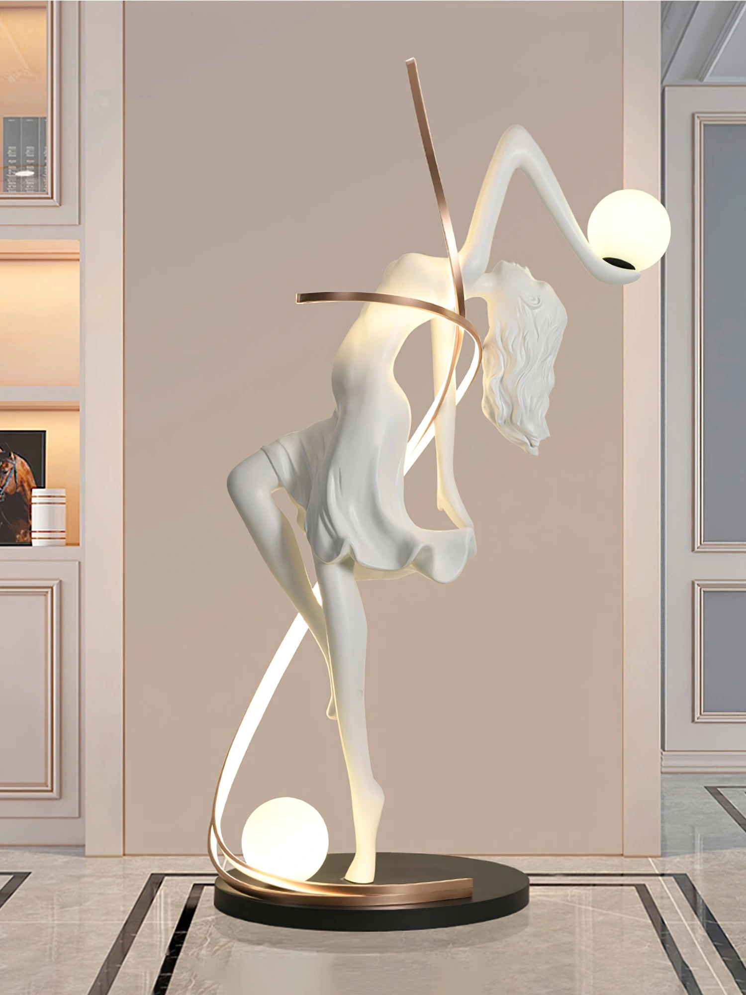 Misha Goddess Statue Floor Lamp - Image 14