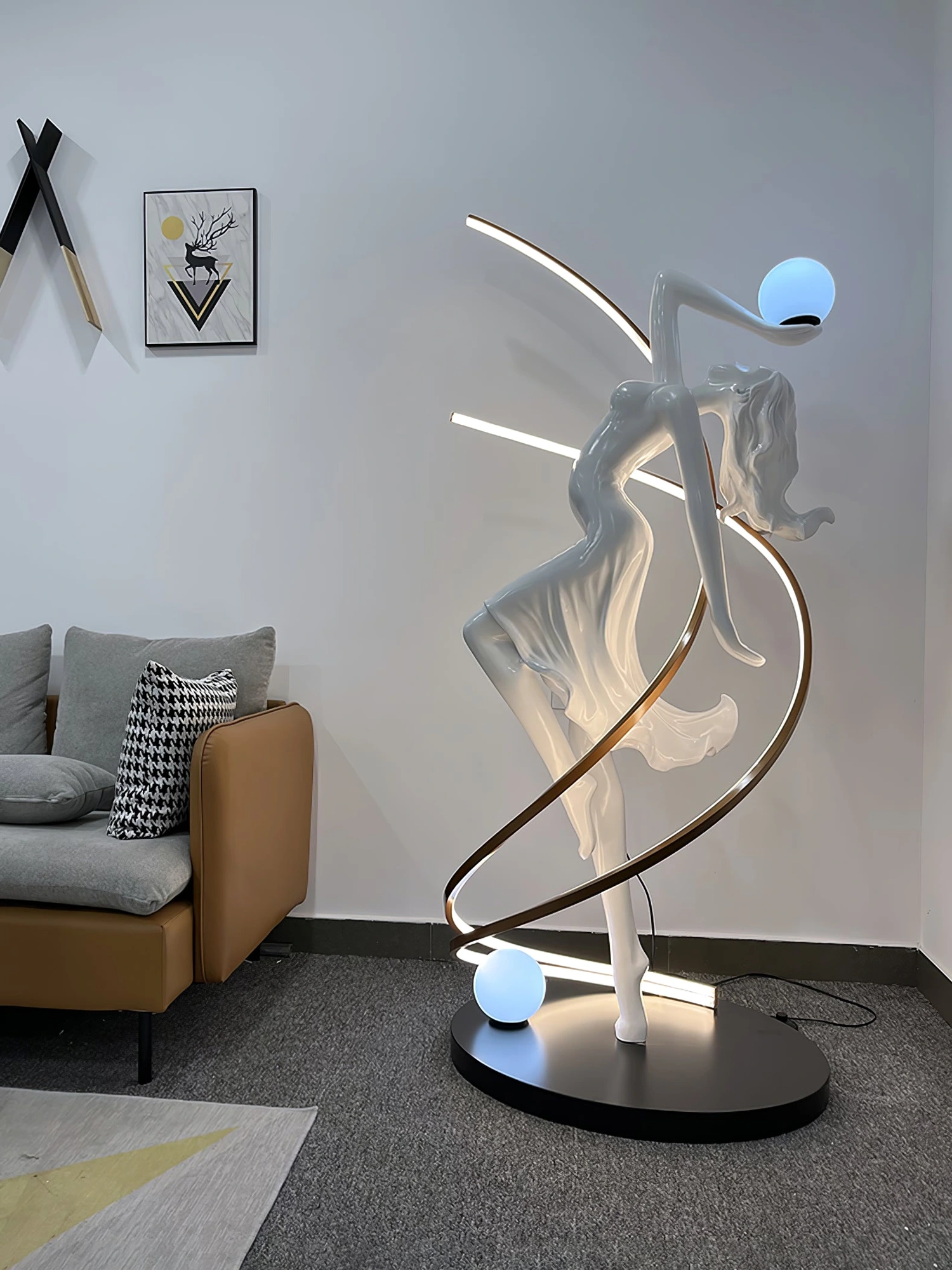 Misha Goddess Statue Floor Lamp - Image 15