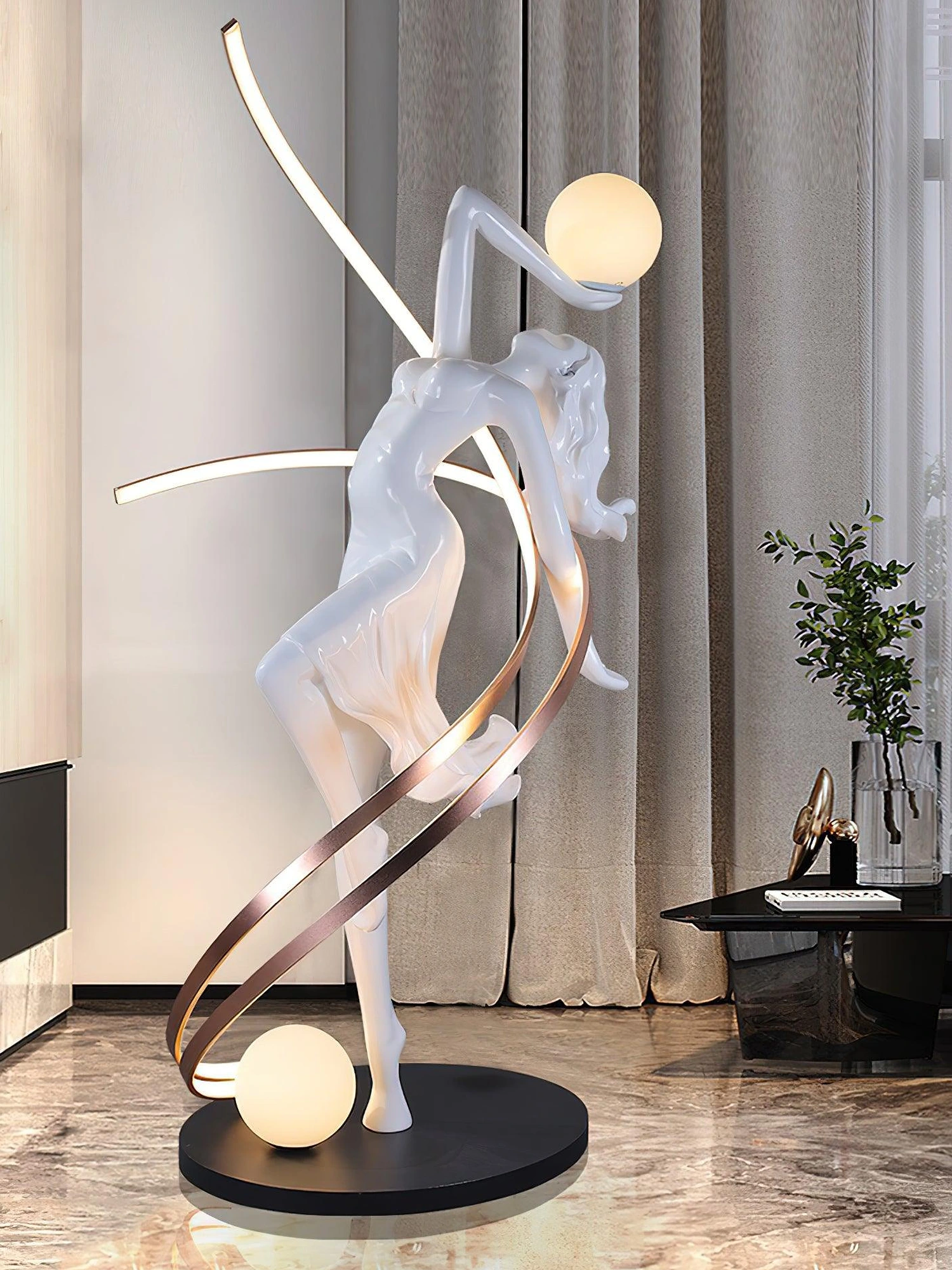 Misha Goddess Statue Floor Lamp - Image 17