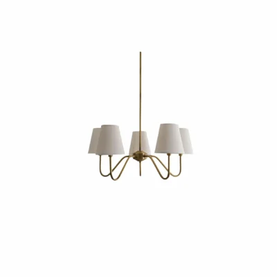 Opaluxe Brass Chandelier