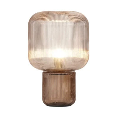 Oval Glass Table Lamp