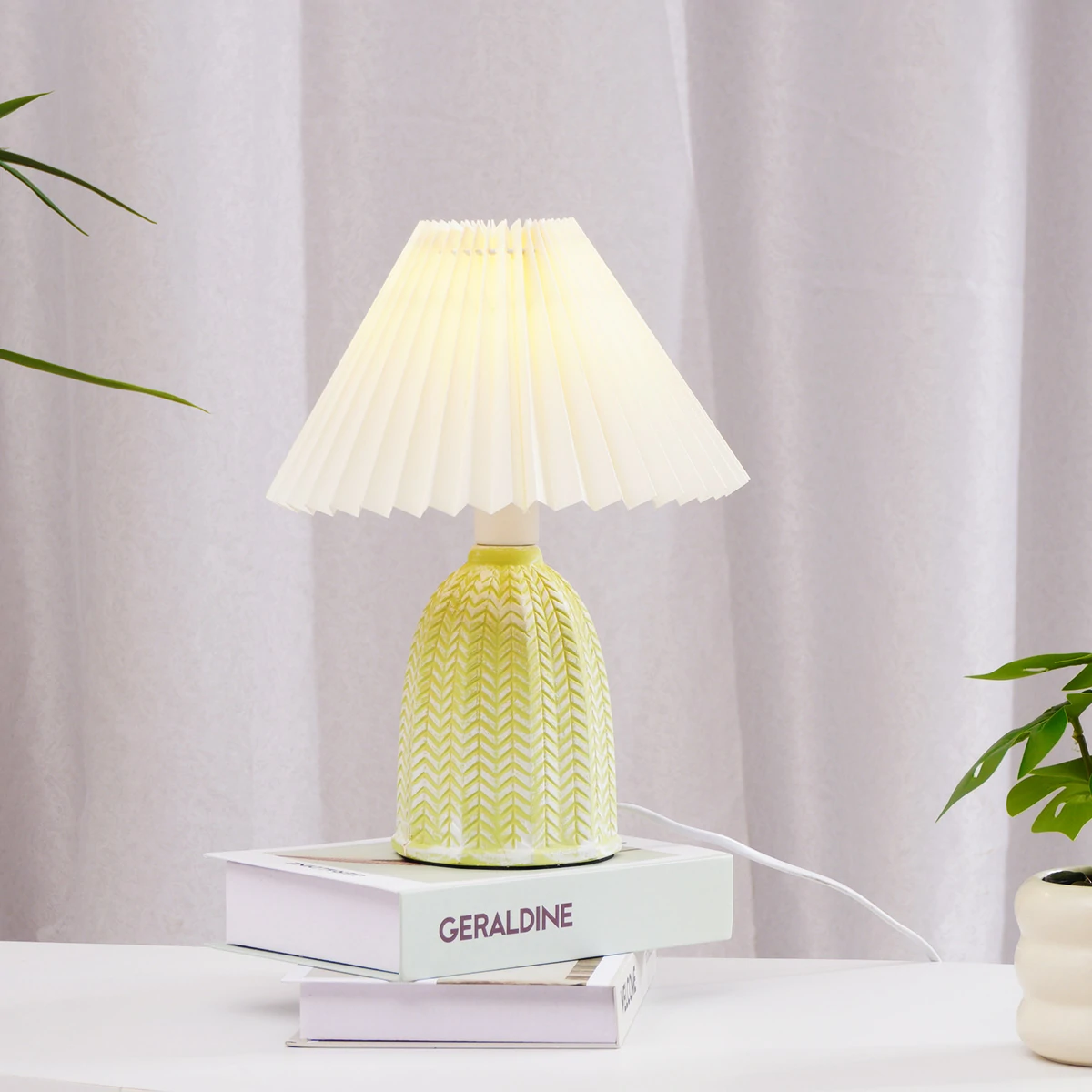Vintage Pleated Table Lamp - Image 4