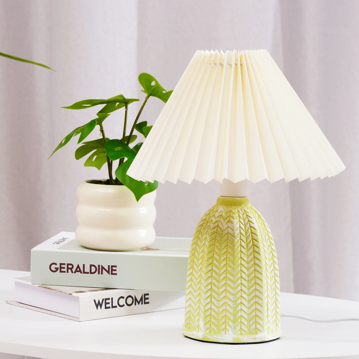 Vintage Pleated Table Lamp - Image 5