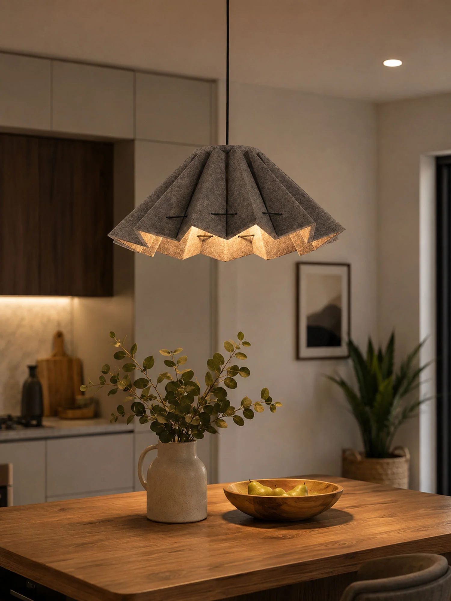 Fold Acoustic Felt Pleated Pendant Lamp