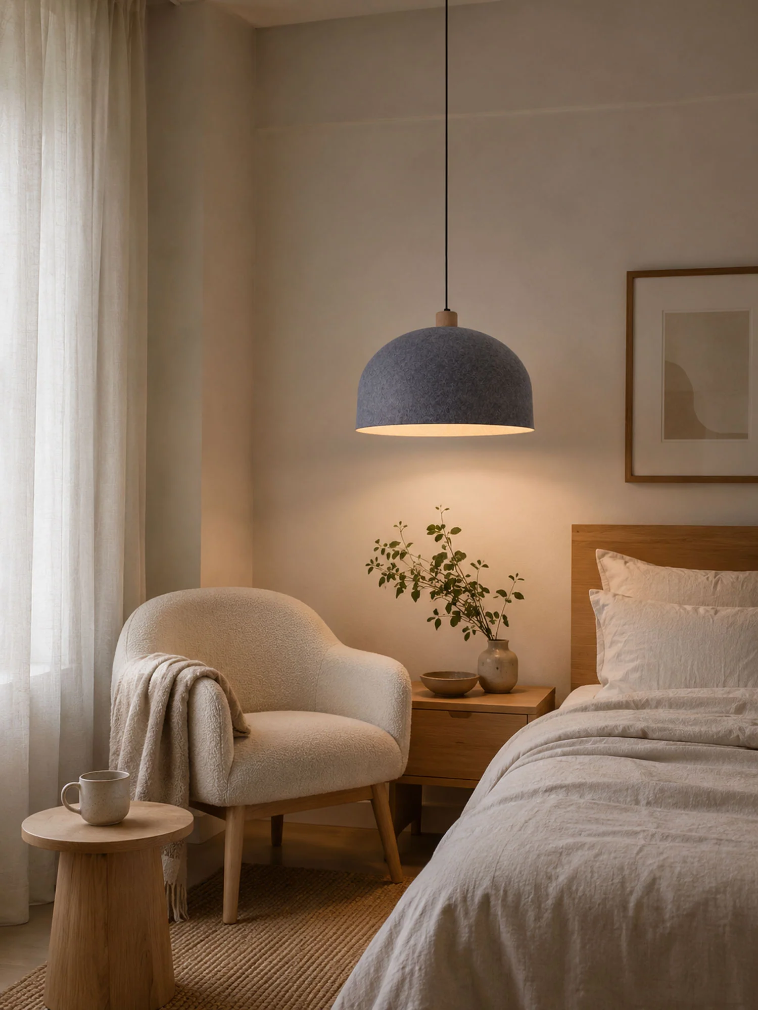 Dome Hat Acoustic Pendant Light