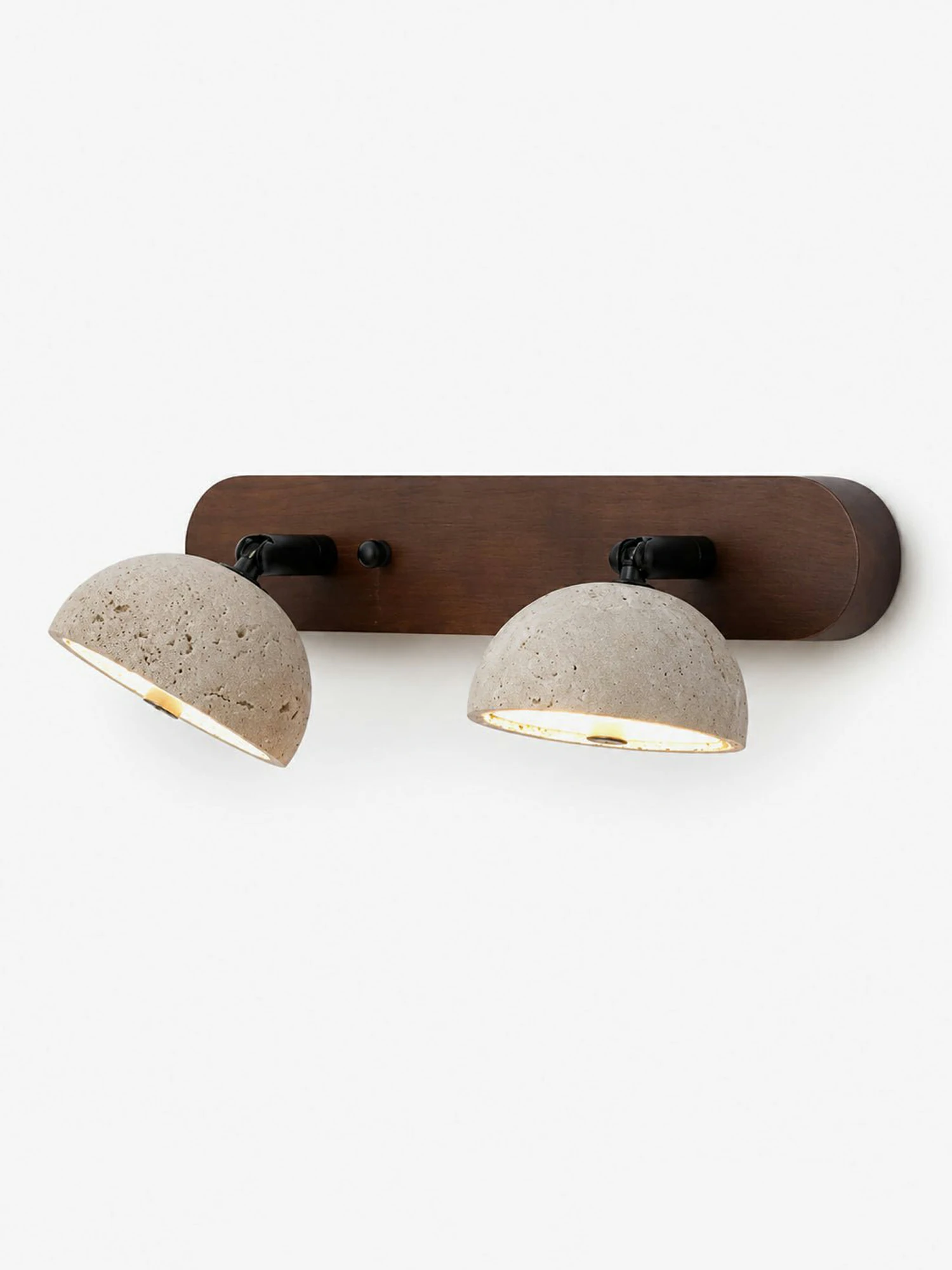 Adjustable Travertine Dome Vanity Light - Image 9