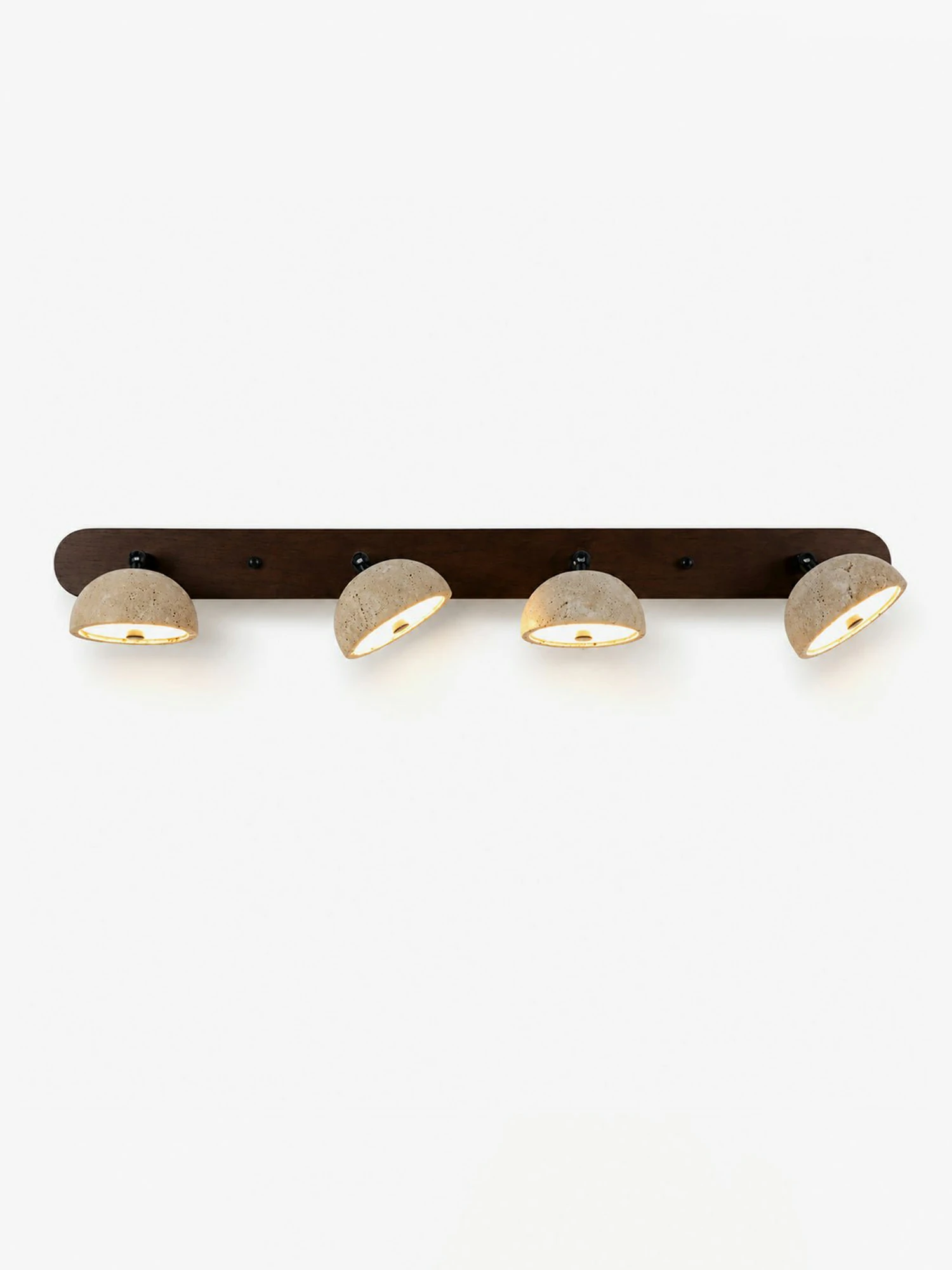 Adjustable Travertine Dome Vanity Light - Image 8