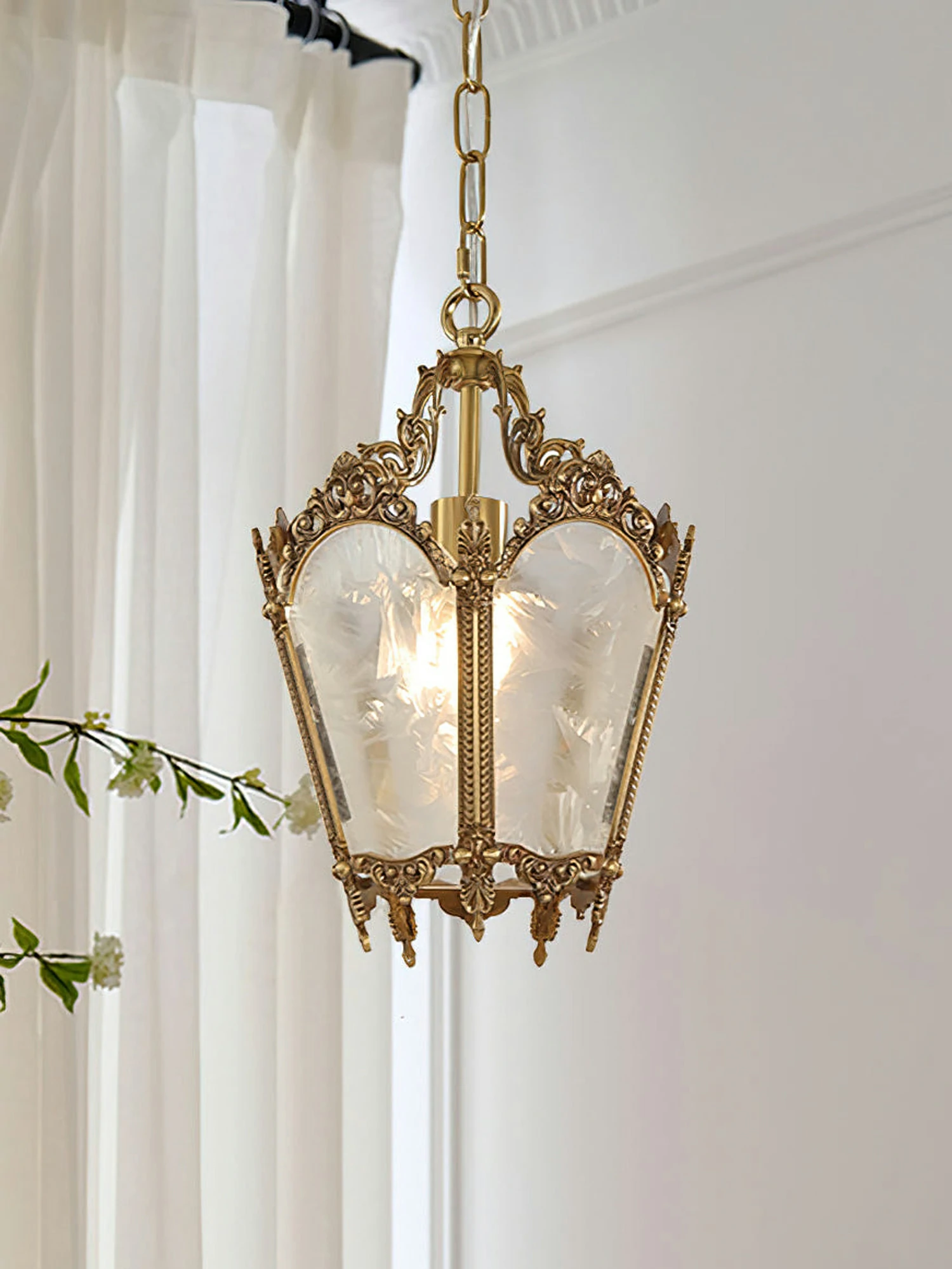 Antique Lantern Pendant Lamp - Image 7