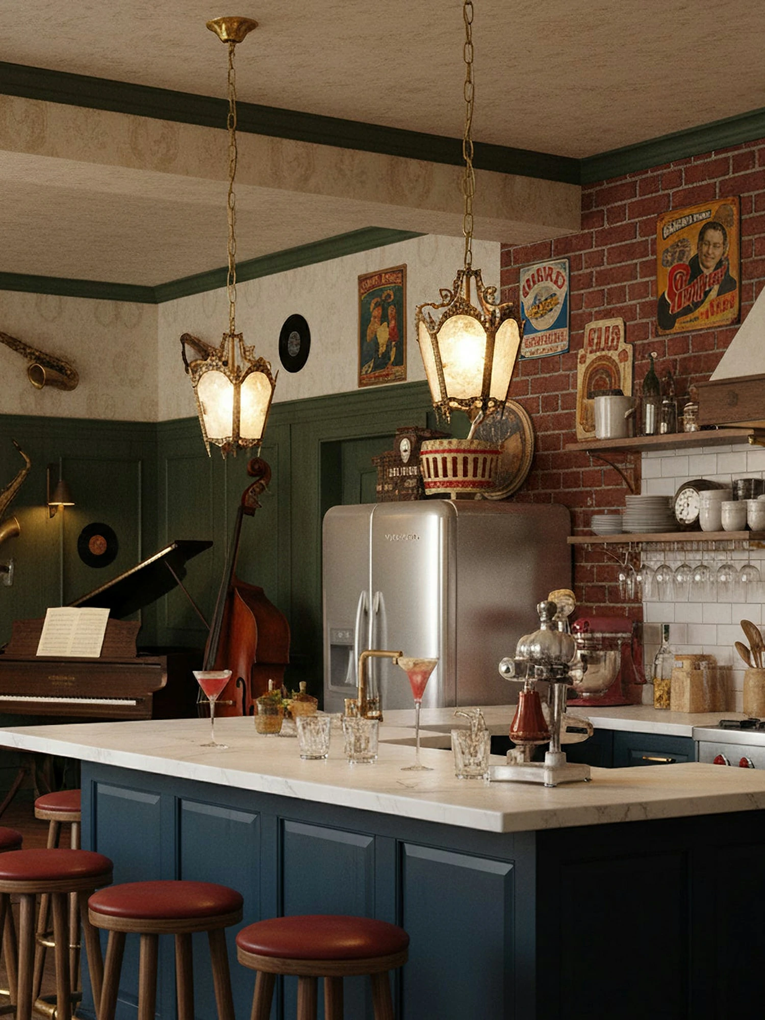 Antique Lantern Pendant Lamp - Image 4