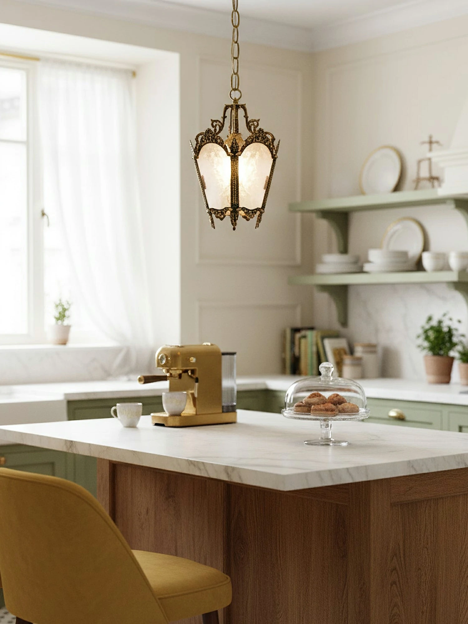 Antique Lantern Pendant Lamp - Image 3