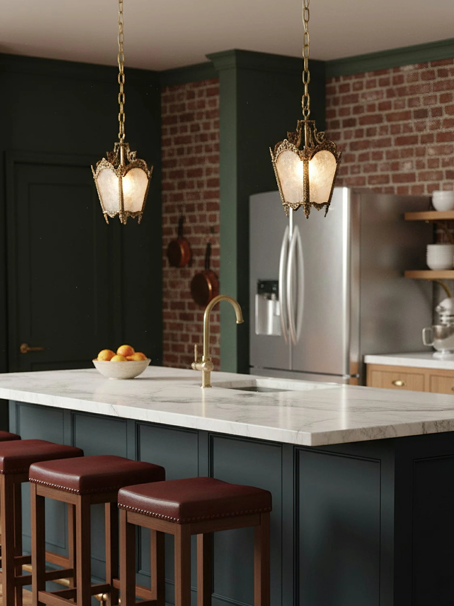 Antique Lantern Pendant Lamp - Image 5