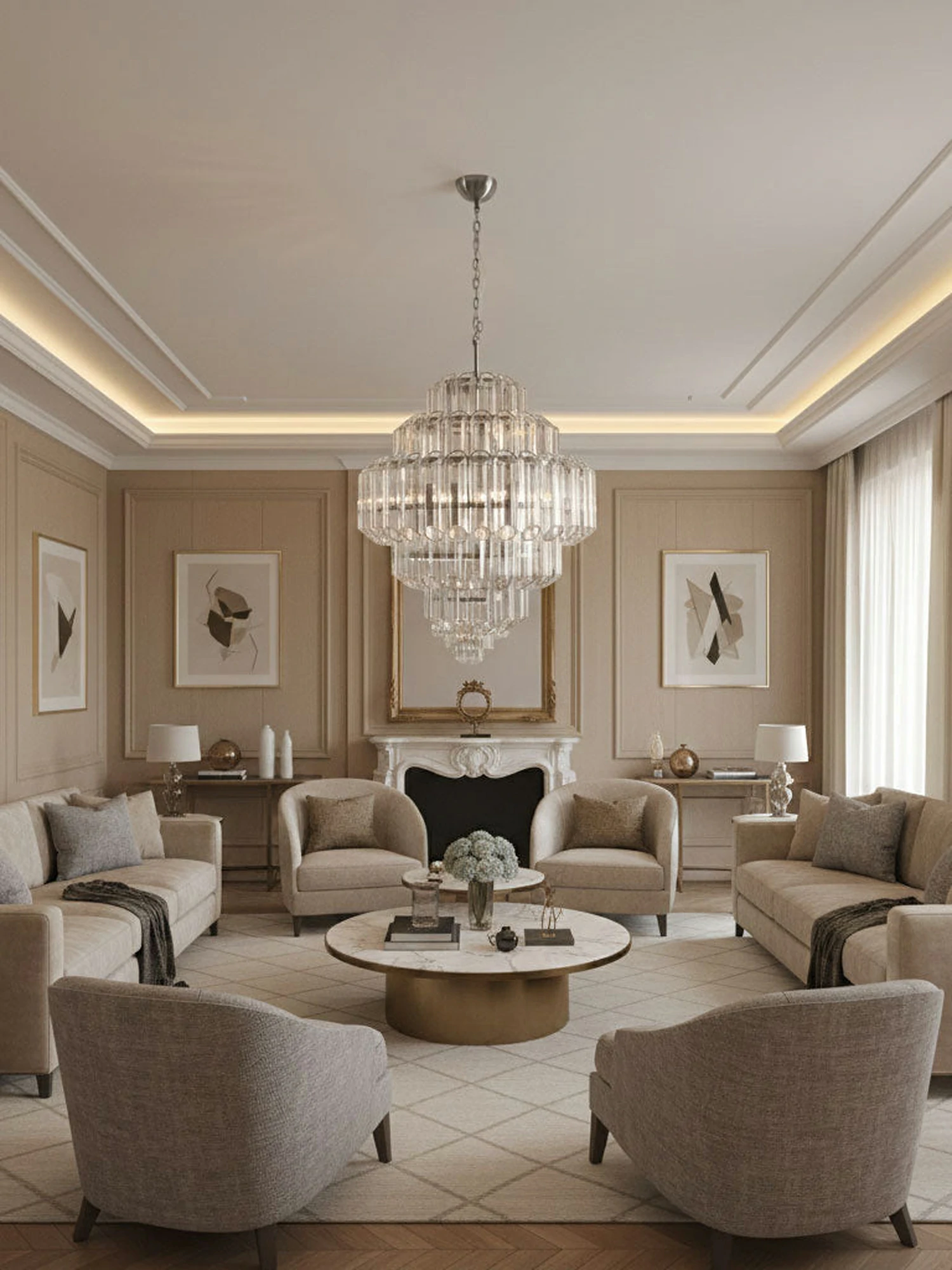 Aurum Cascade Chandelier - Image 3