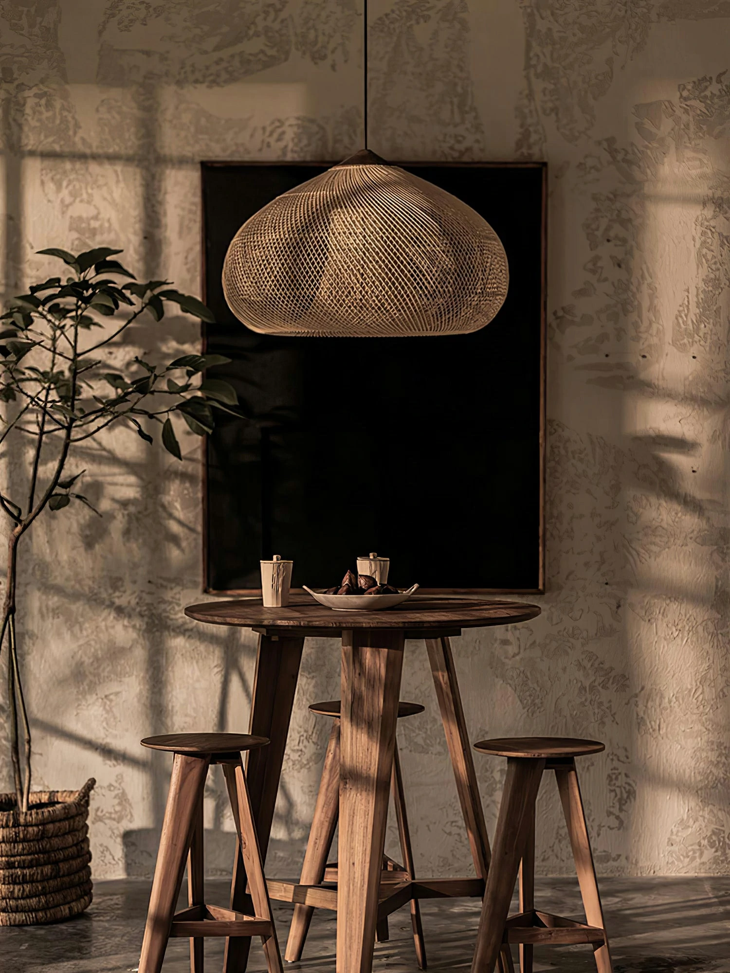 Braided Rattan Pendant Lamp - Image 7