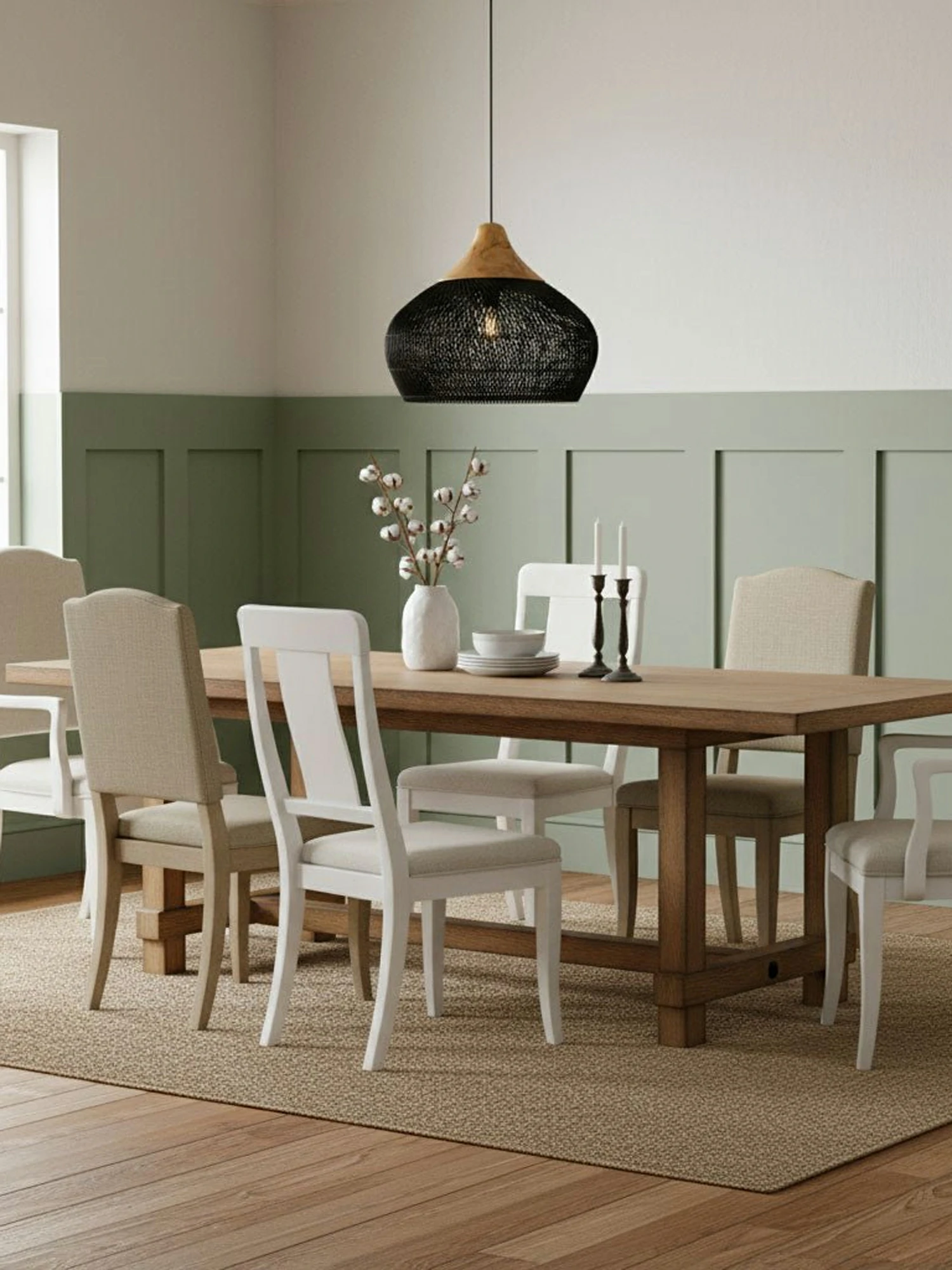 Braided Rattan Pendant Lamp - Image 8