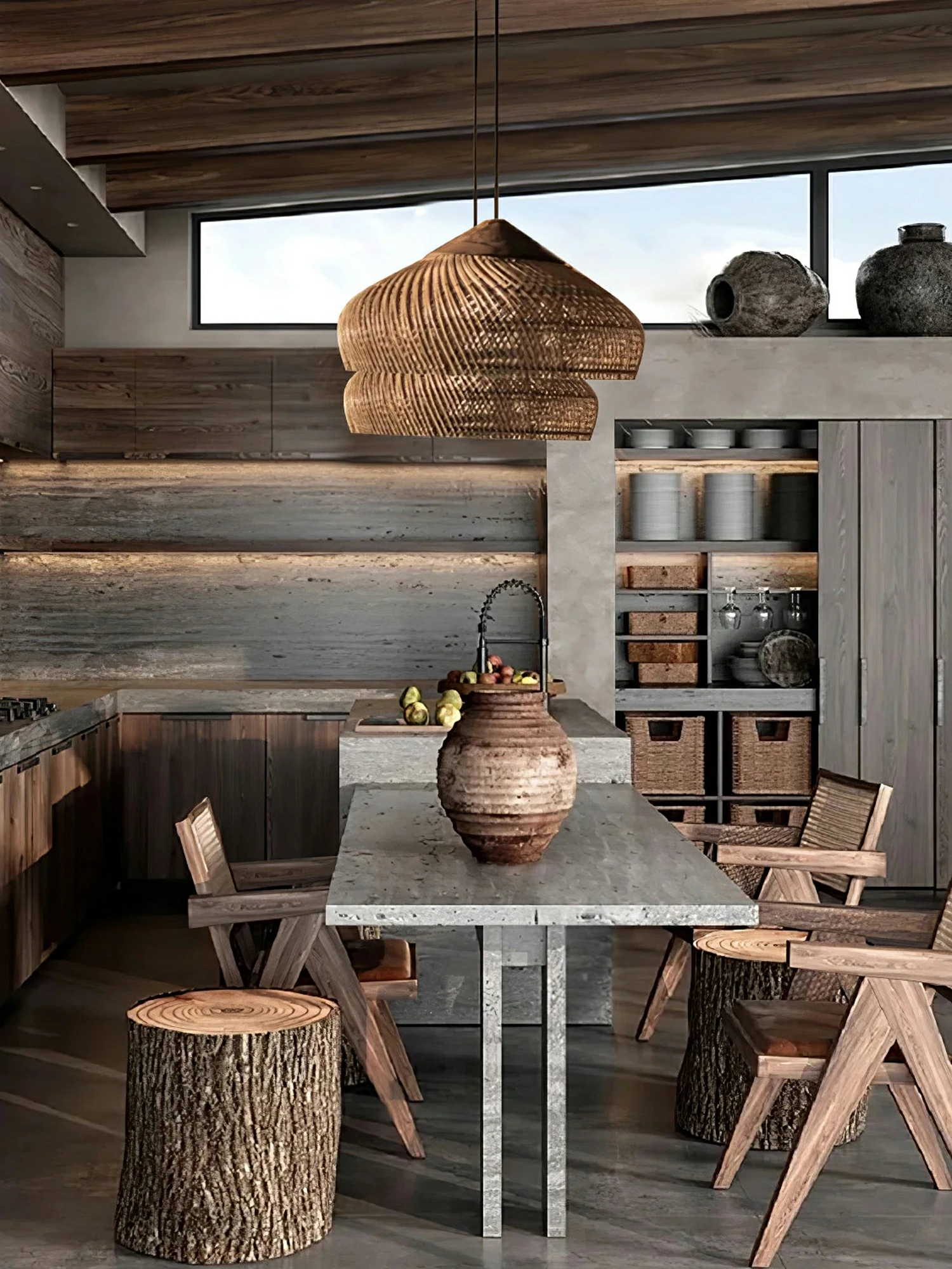 Braided Rattan Pendant Lamp - Image 5
