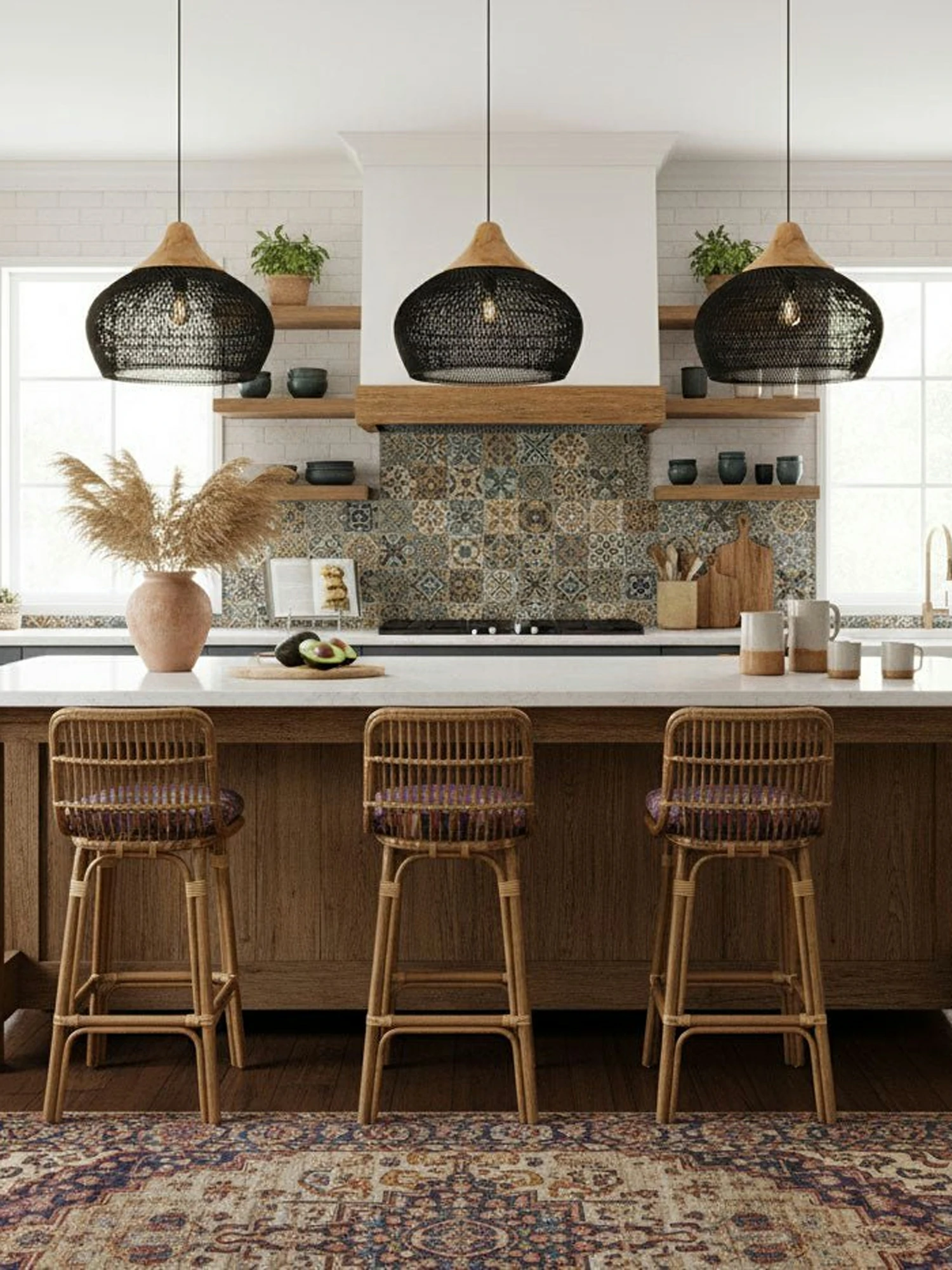 Braided Rattan Pendant Lamp - Image 16