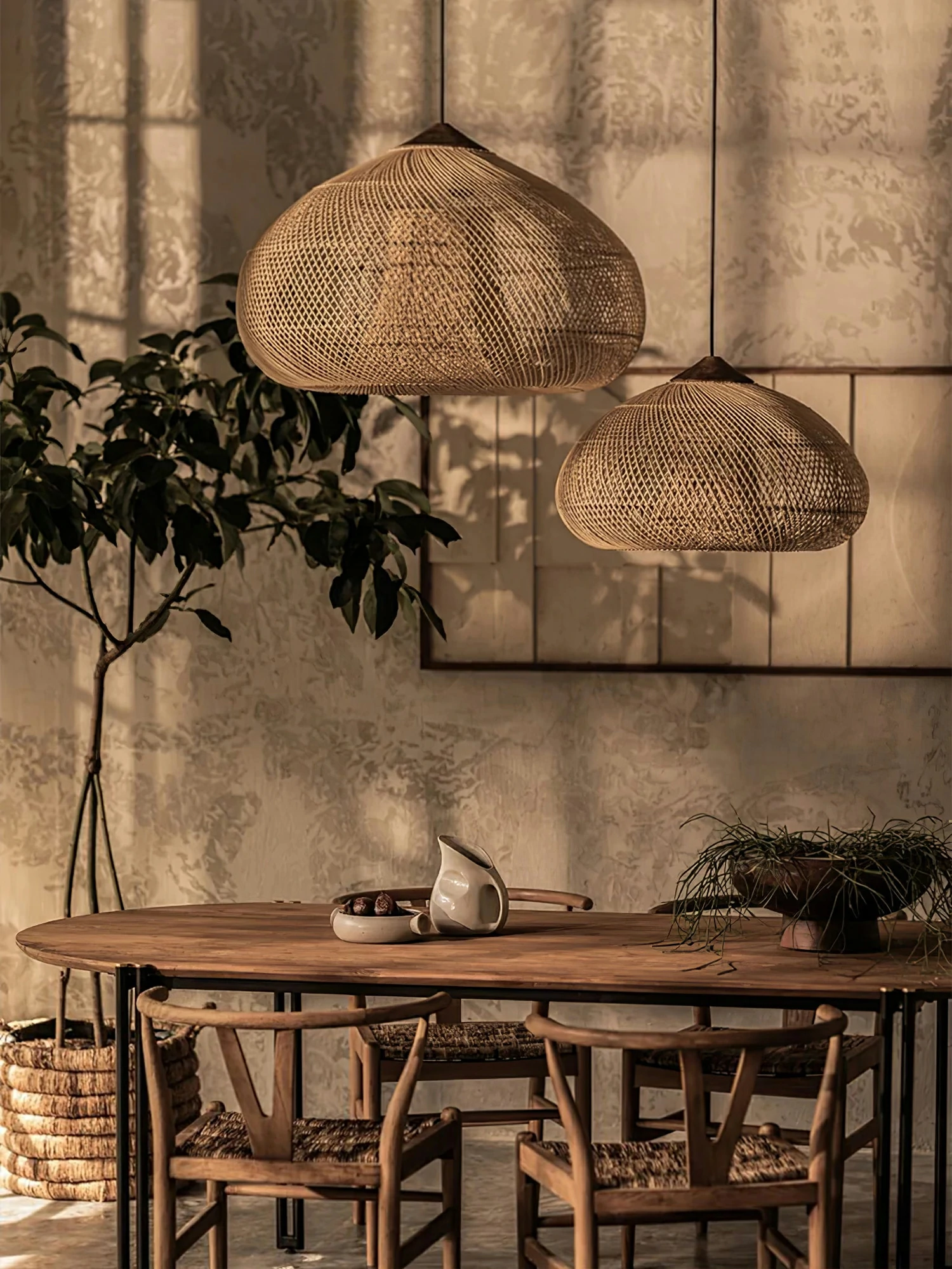 Braided Rattan Pendant Lamp - Image 15