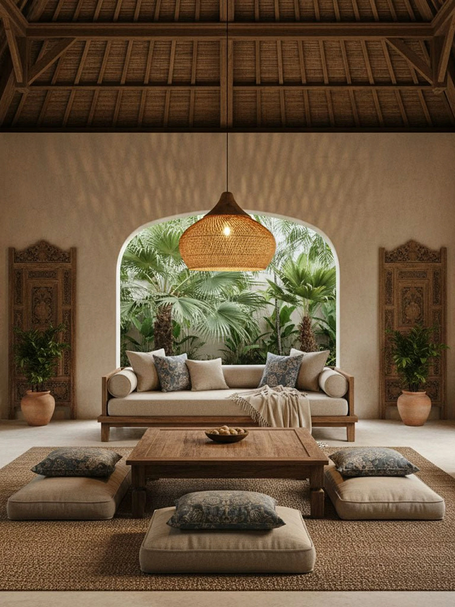 Braided Rattan Pendant Lamp - Image 20