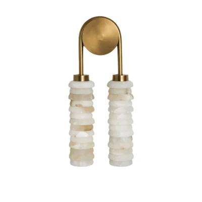 Calla Ribbed Alabaster Sconce