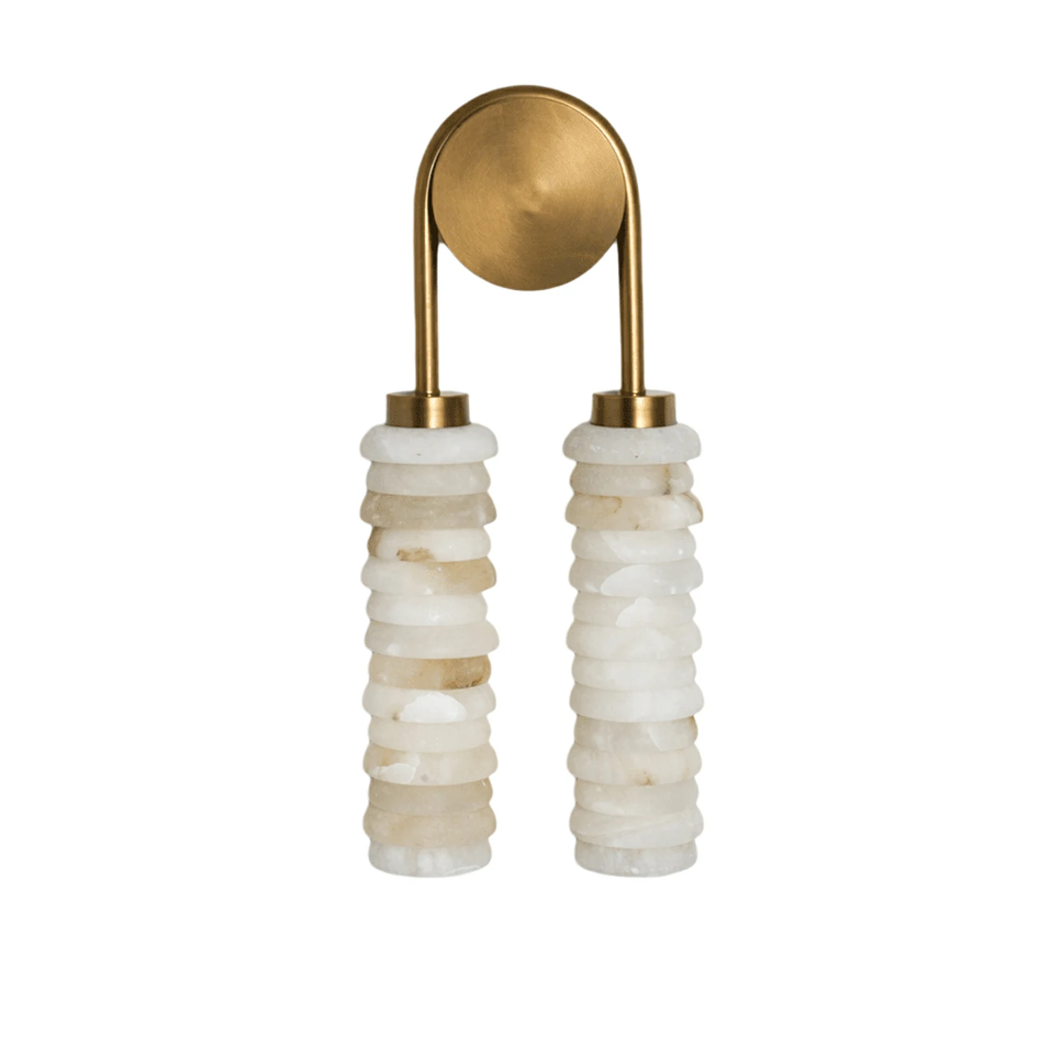 Calla Ribbed Alabaster Sconce