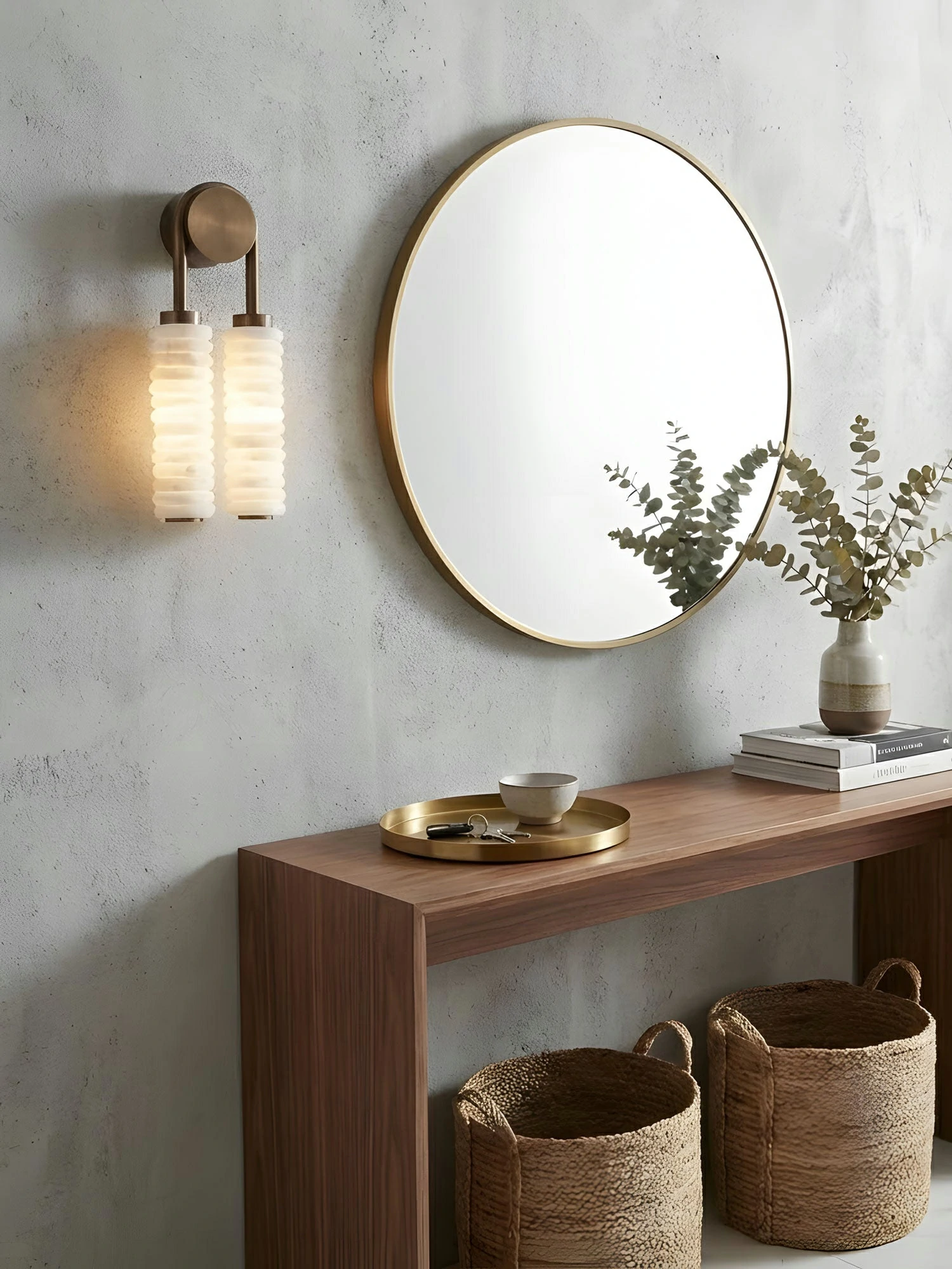 Calla Ribbed Alabaster Sconce - Image 14