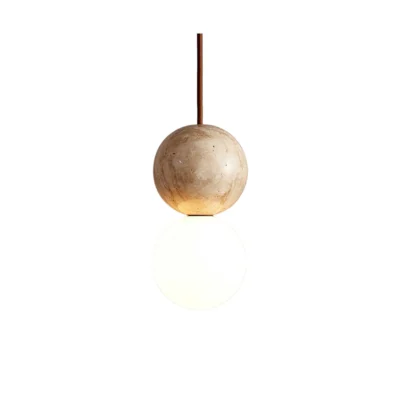 Camille Travertine Pendant Light
