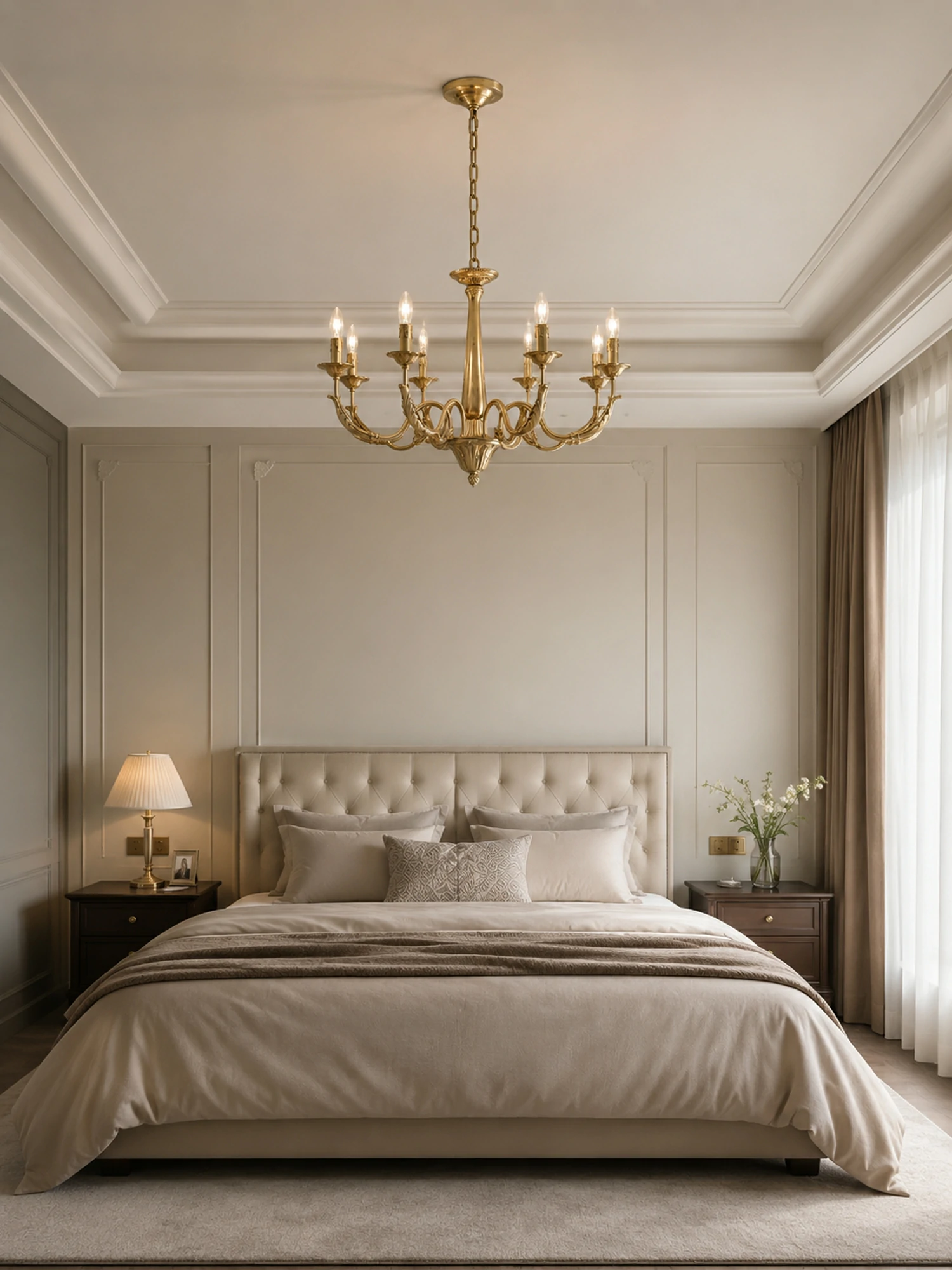 Candle Brass Chandelier - Image 14