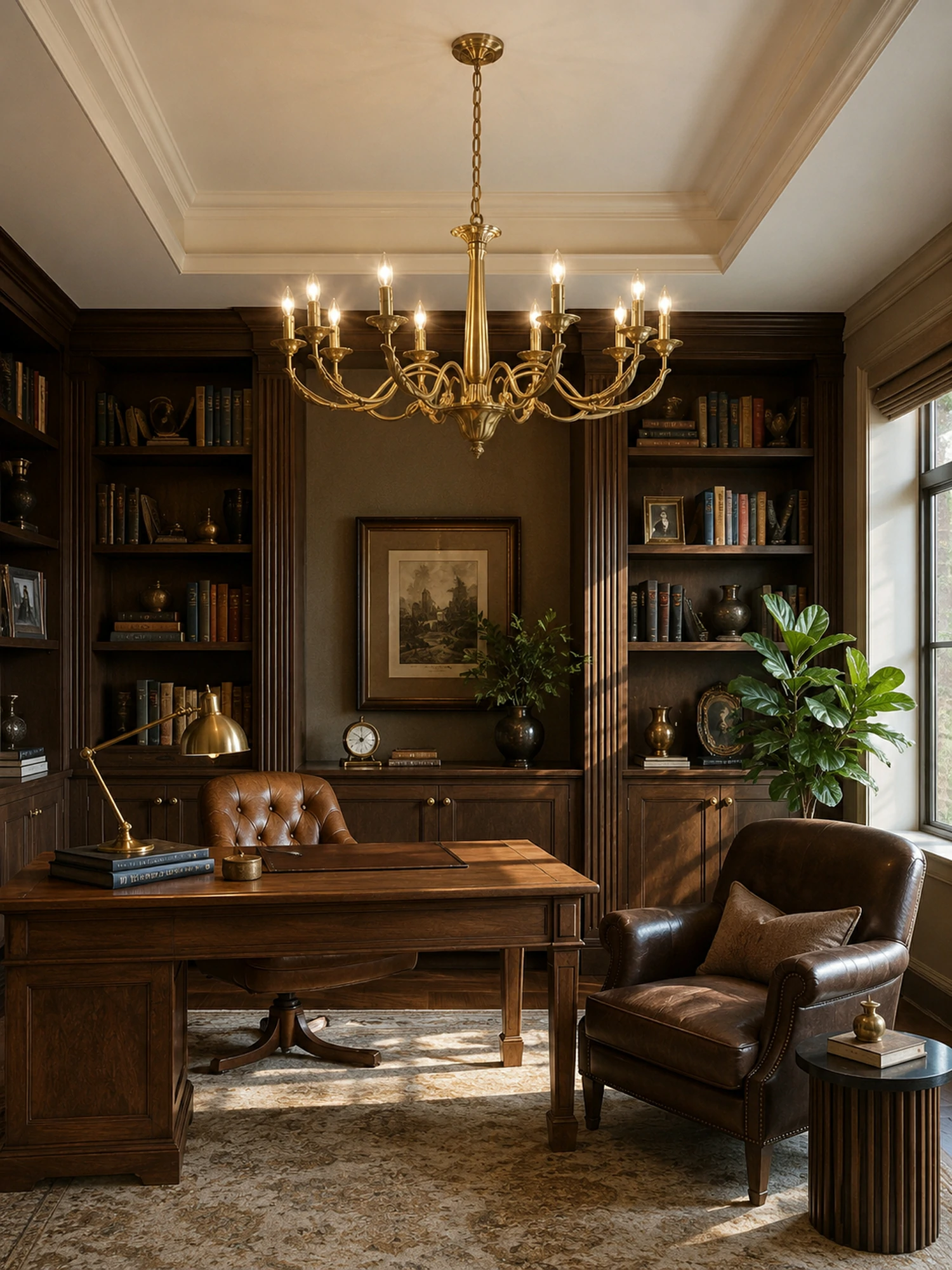 Candle Brass Chandelier - Image 7