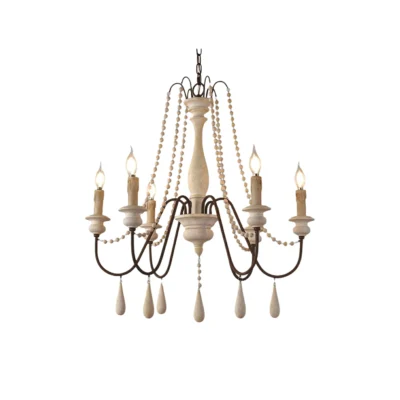 Candle Style Beaded Chandelier