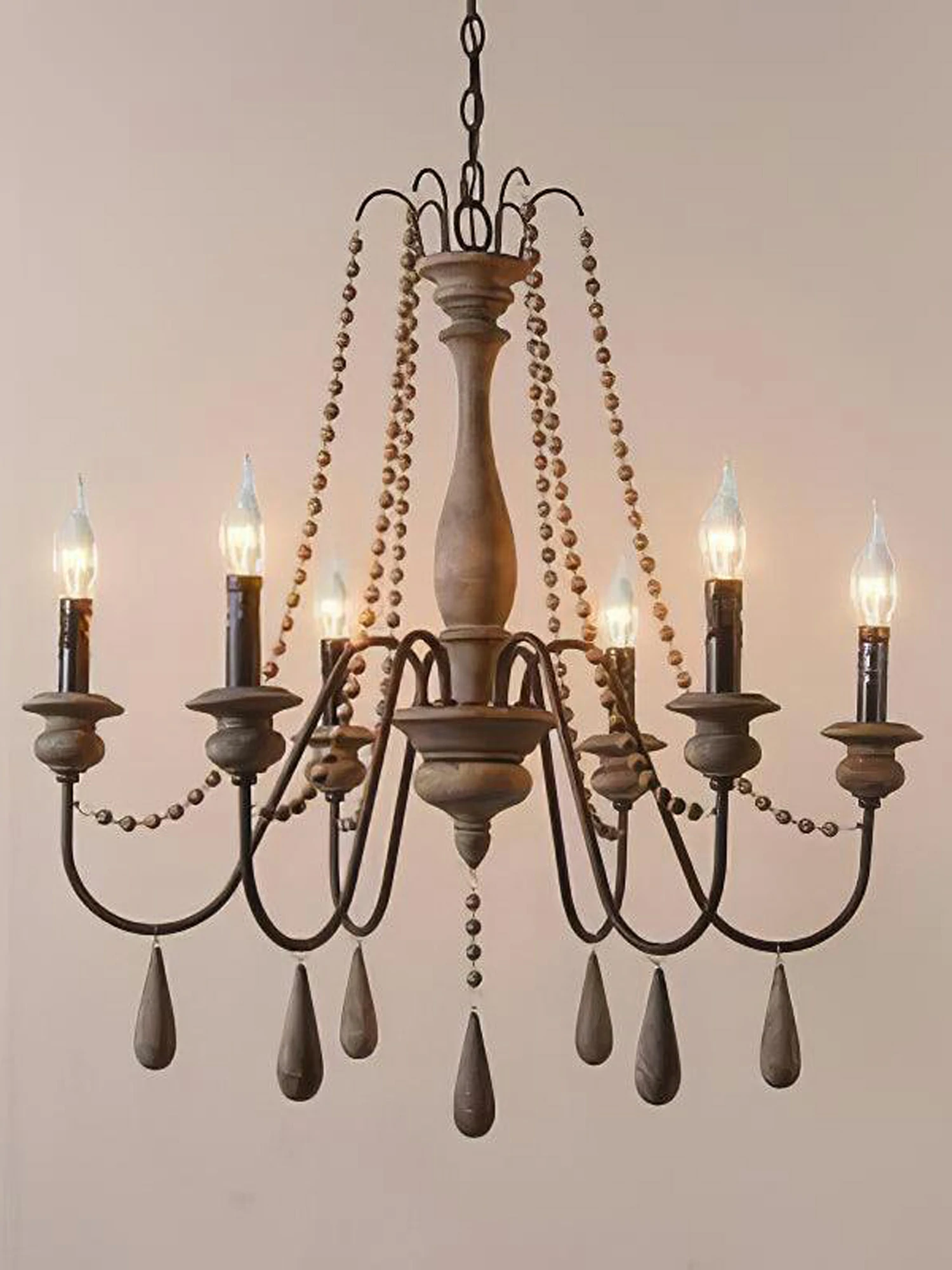 Candle Style Beaded Chandelier - Image 16