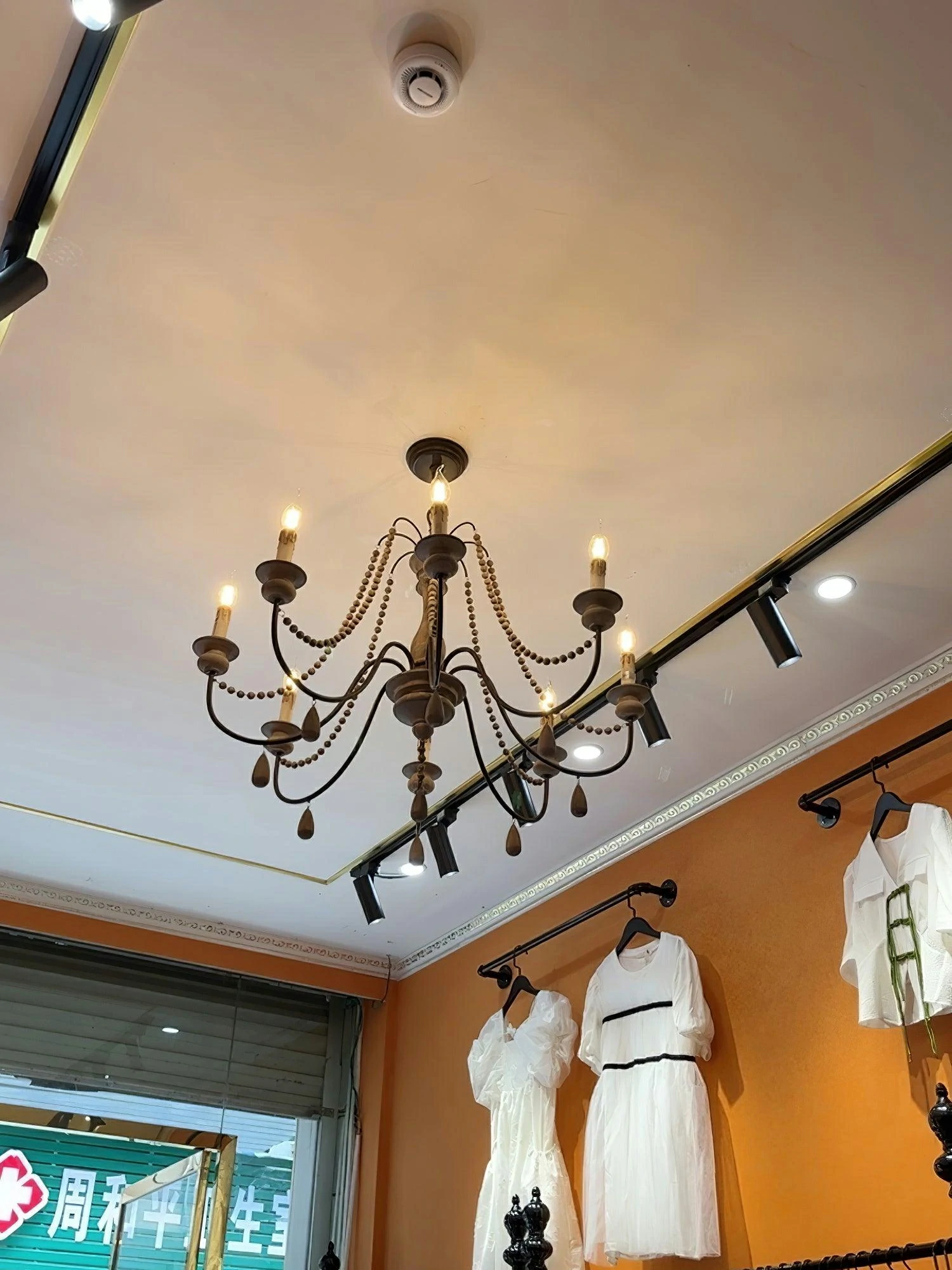 Candle Style Beaded Chandelier - Image 15