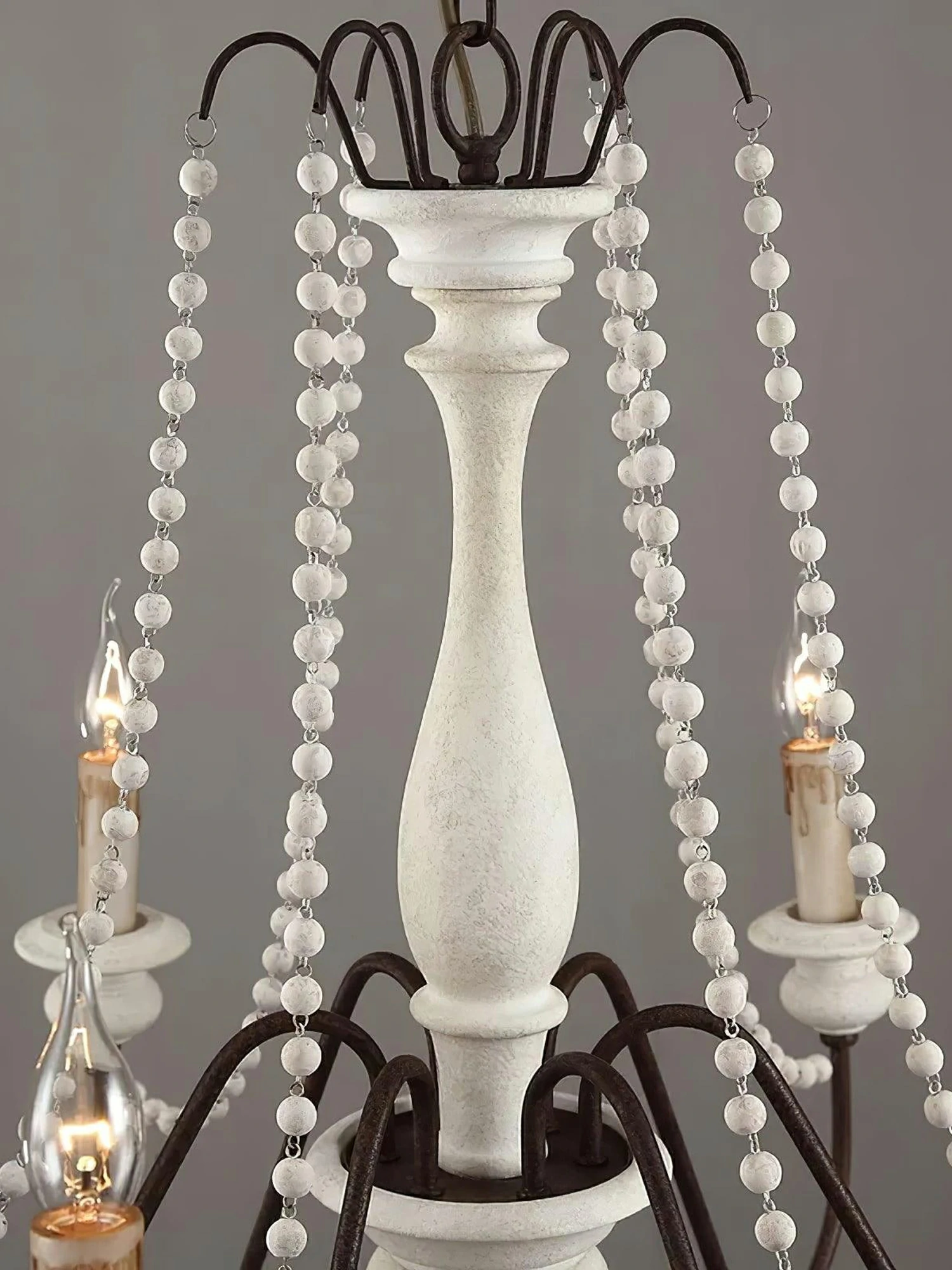 Candle Style Beaded Chandelier - Image 19