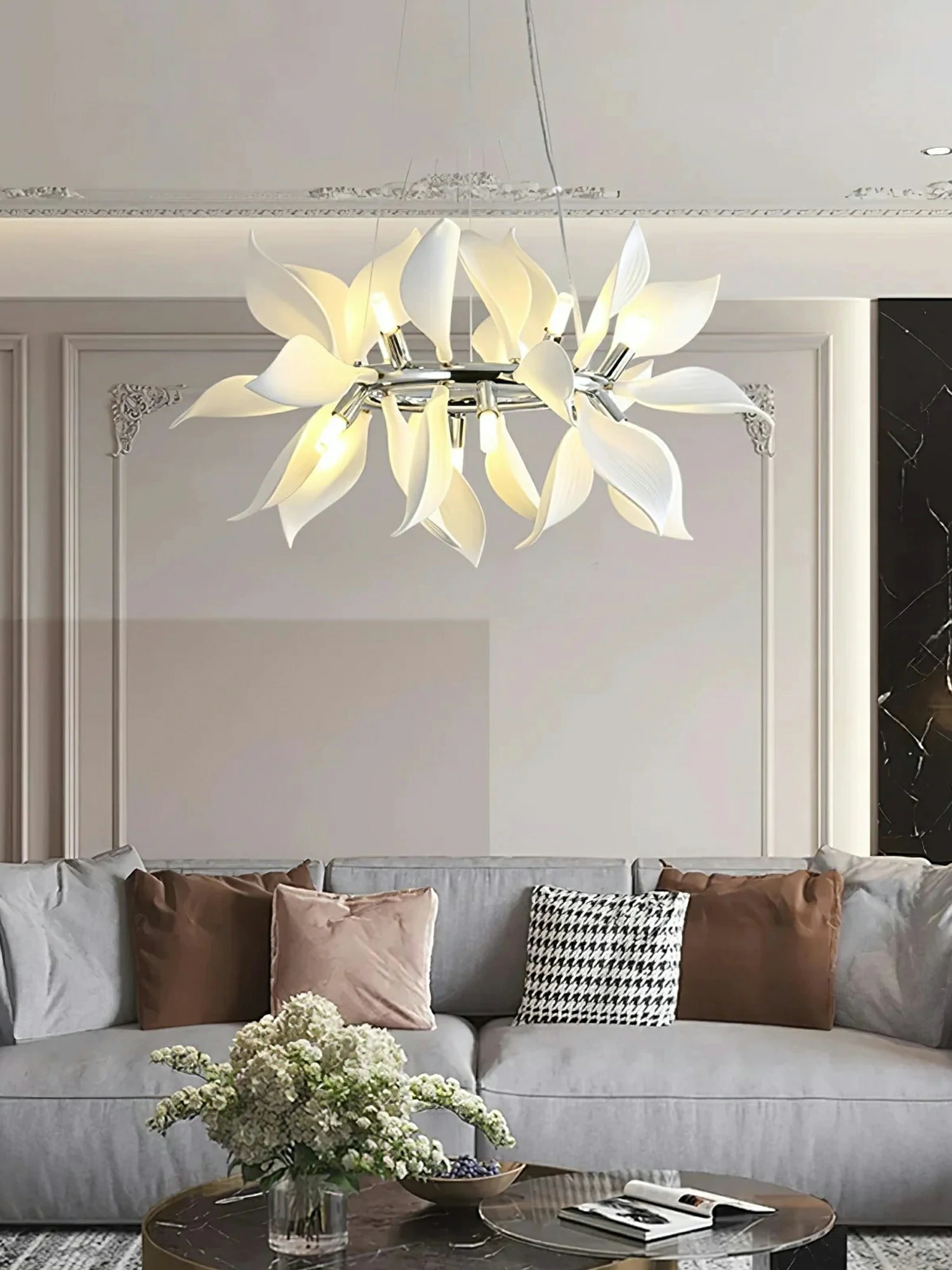 Ceramic Petals Blooming Chandelier - Image 2