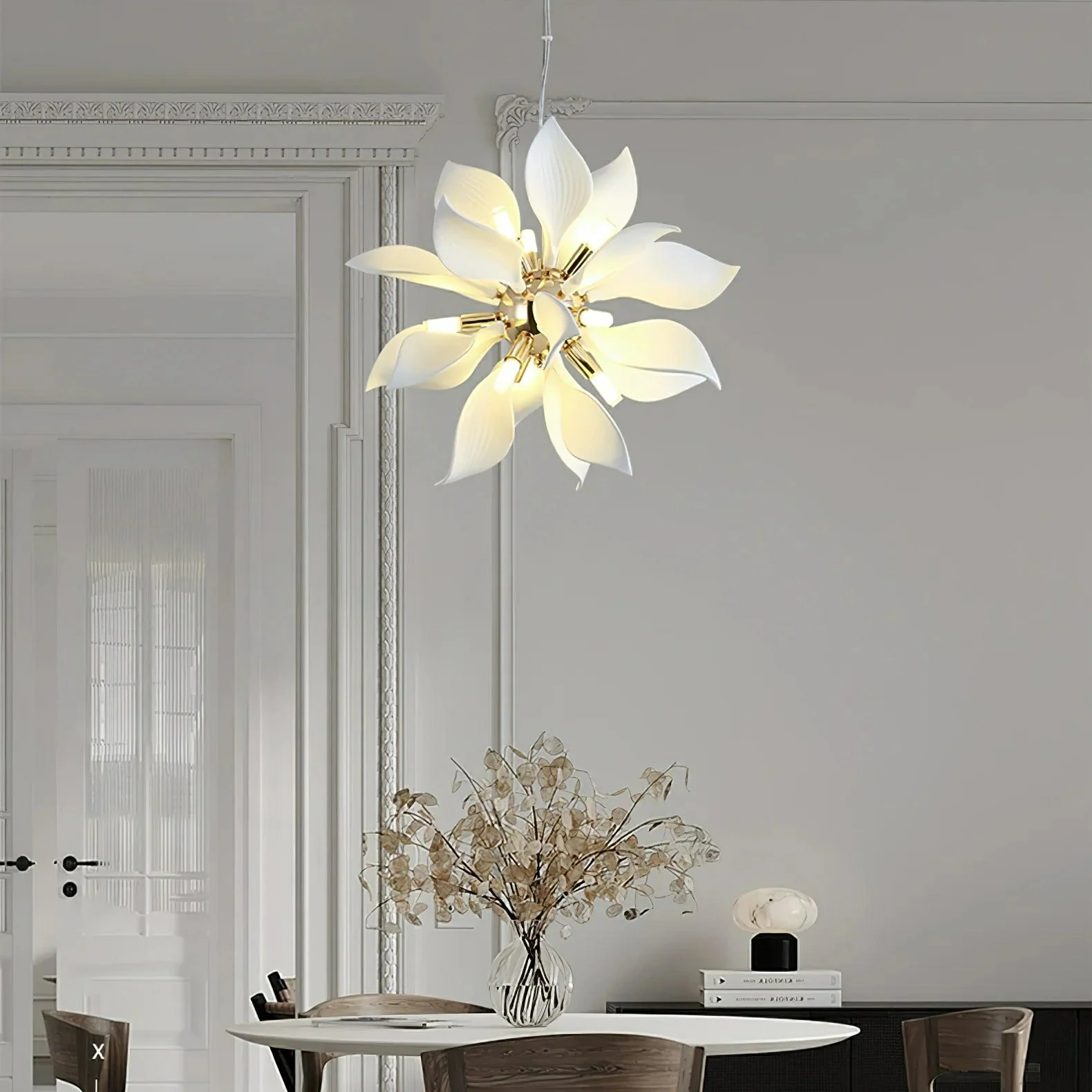 Ceramic Petals Blooming Chandelier - Image 10