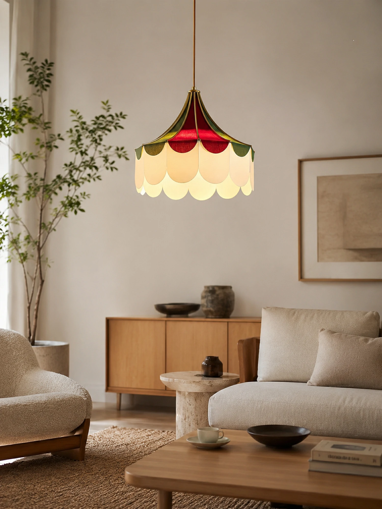 Circus Fabric Pendant Lamp - Image 3
